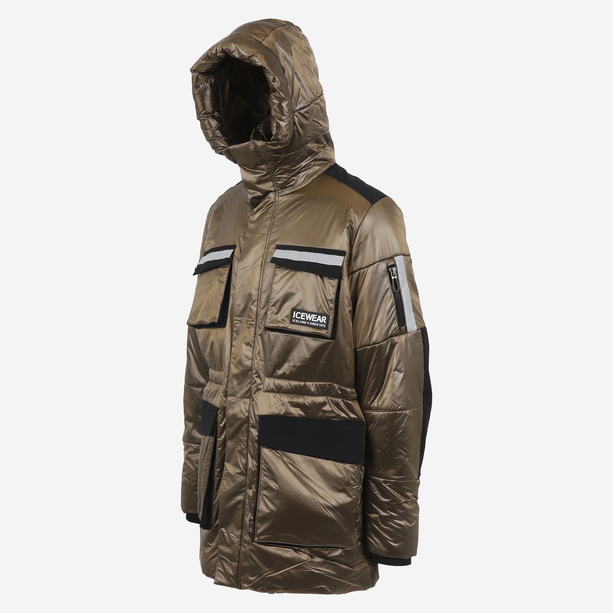 Hofsjökull Wattierter Winterparka aus isländischer Wolle 