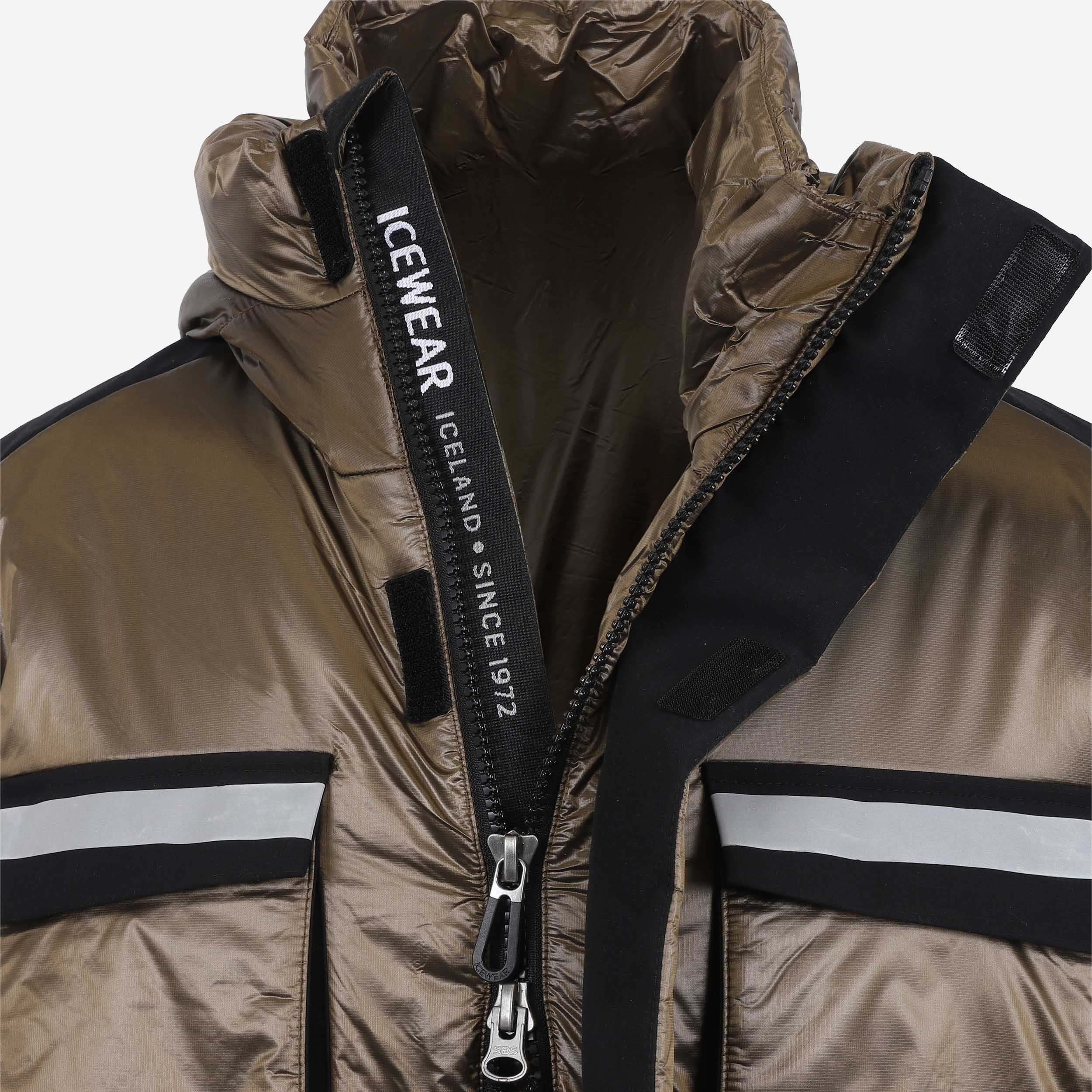 Hofsjökull Wattierter Winterparka aus isländischer Wolle 