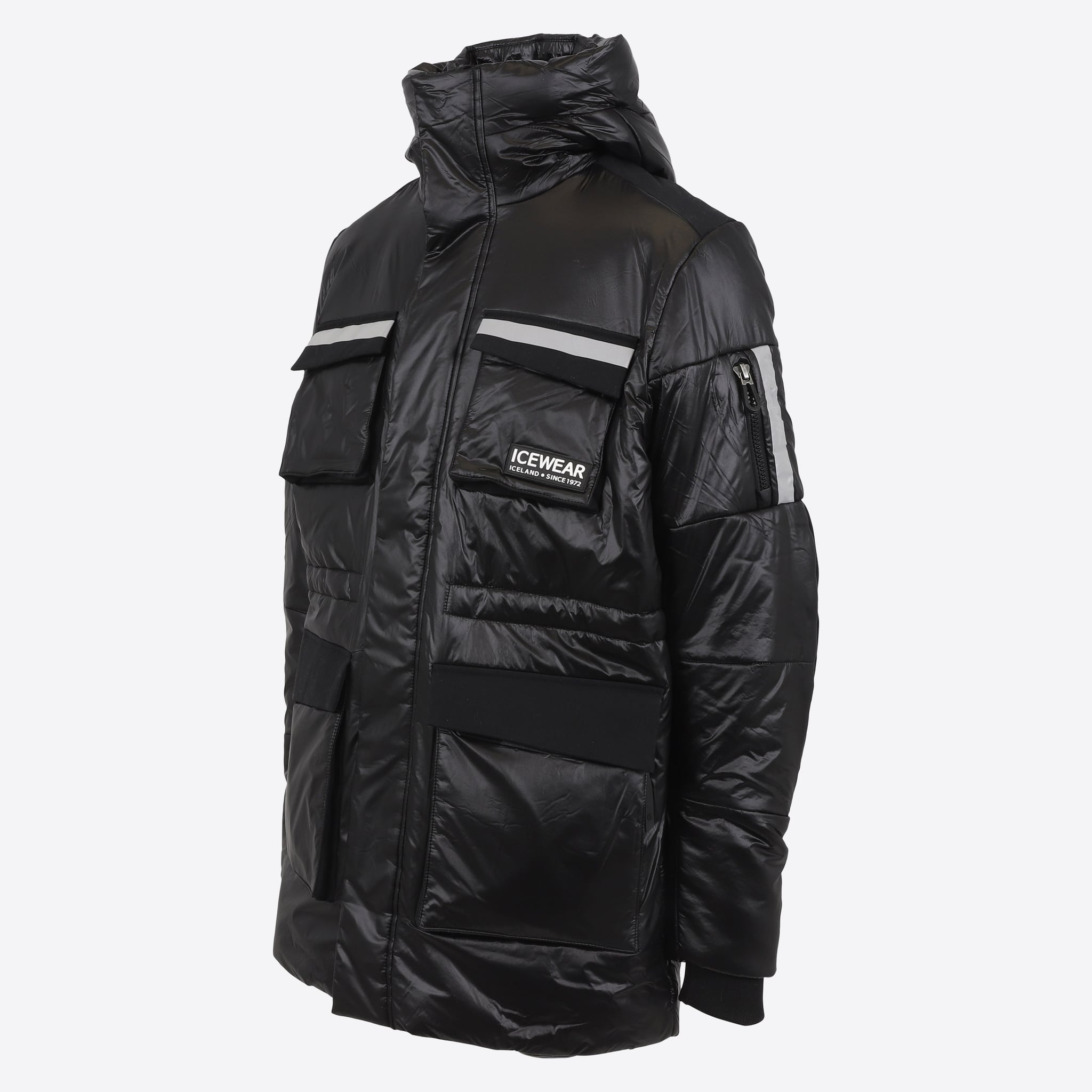 Hofsjökull Wattierter Winterparka aus isländischer Wolle 
