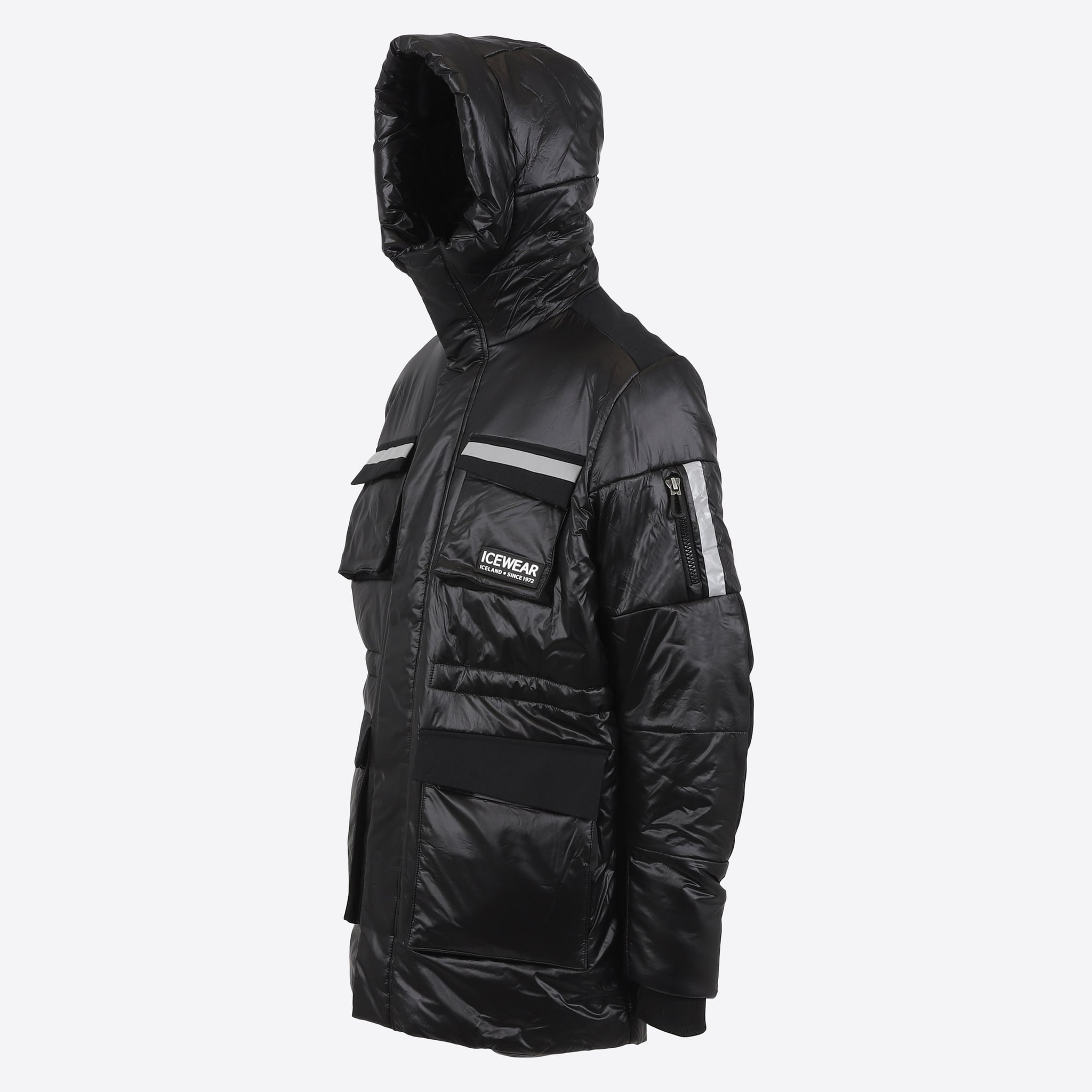 Hofsjökull Wattierter Winterparka aus isländischer Wolle 