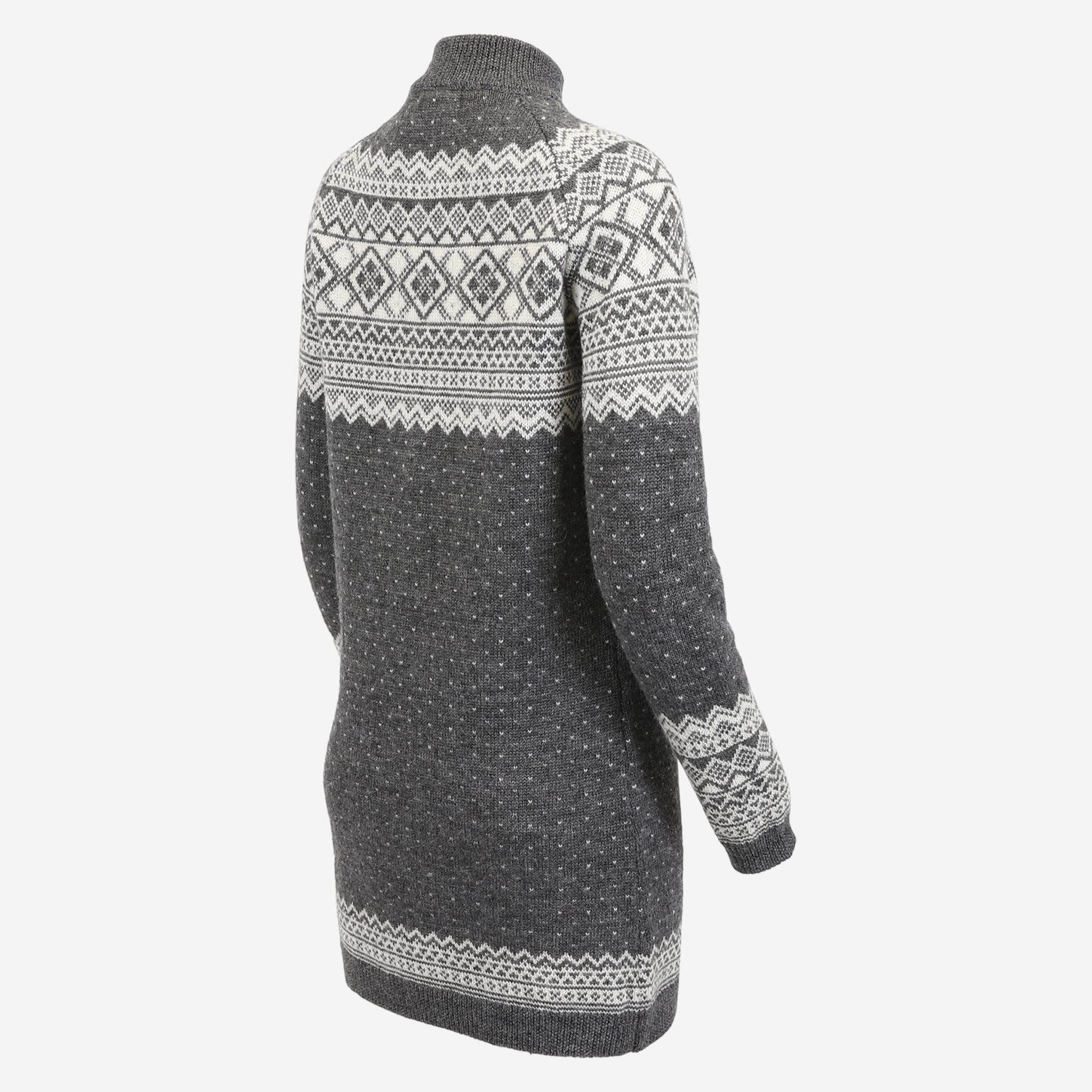 Alexandra half-zipped merino long sweater