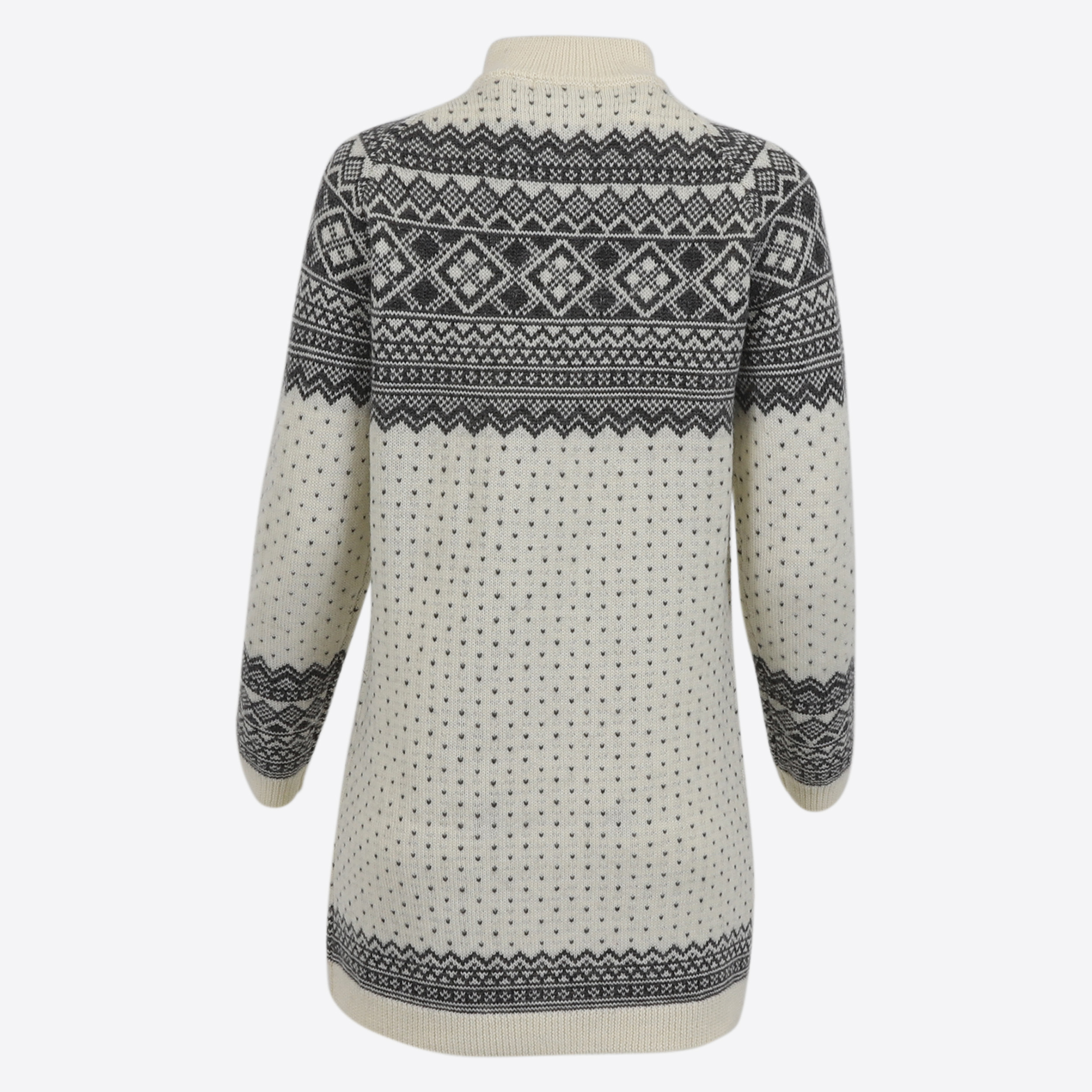 Alexandra half-zipped merino long sweater