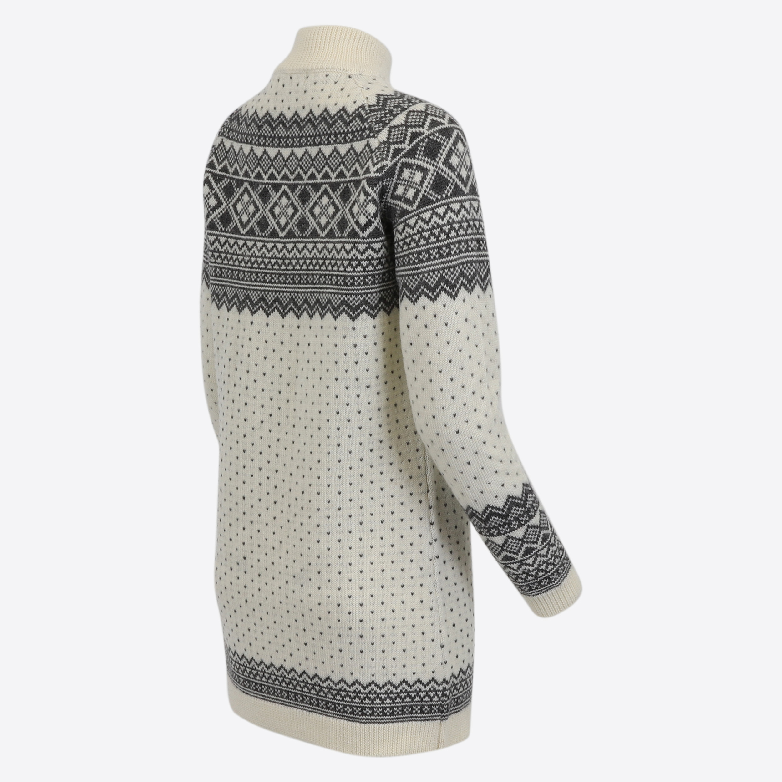 Alexandra half-zipped merino long sweater
