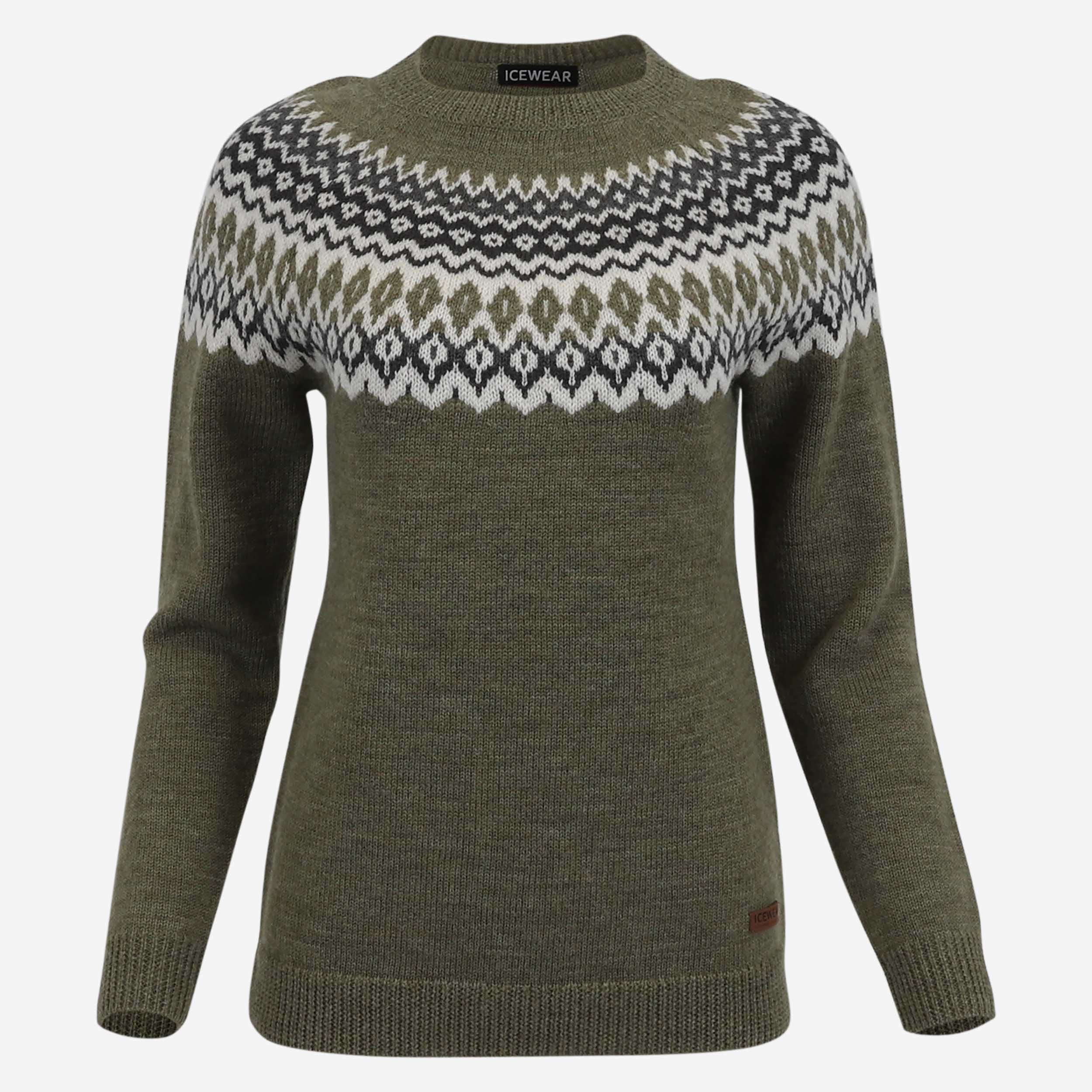 Ásta merino womens Nordic knit sweater