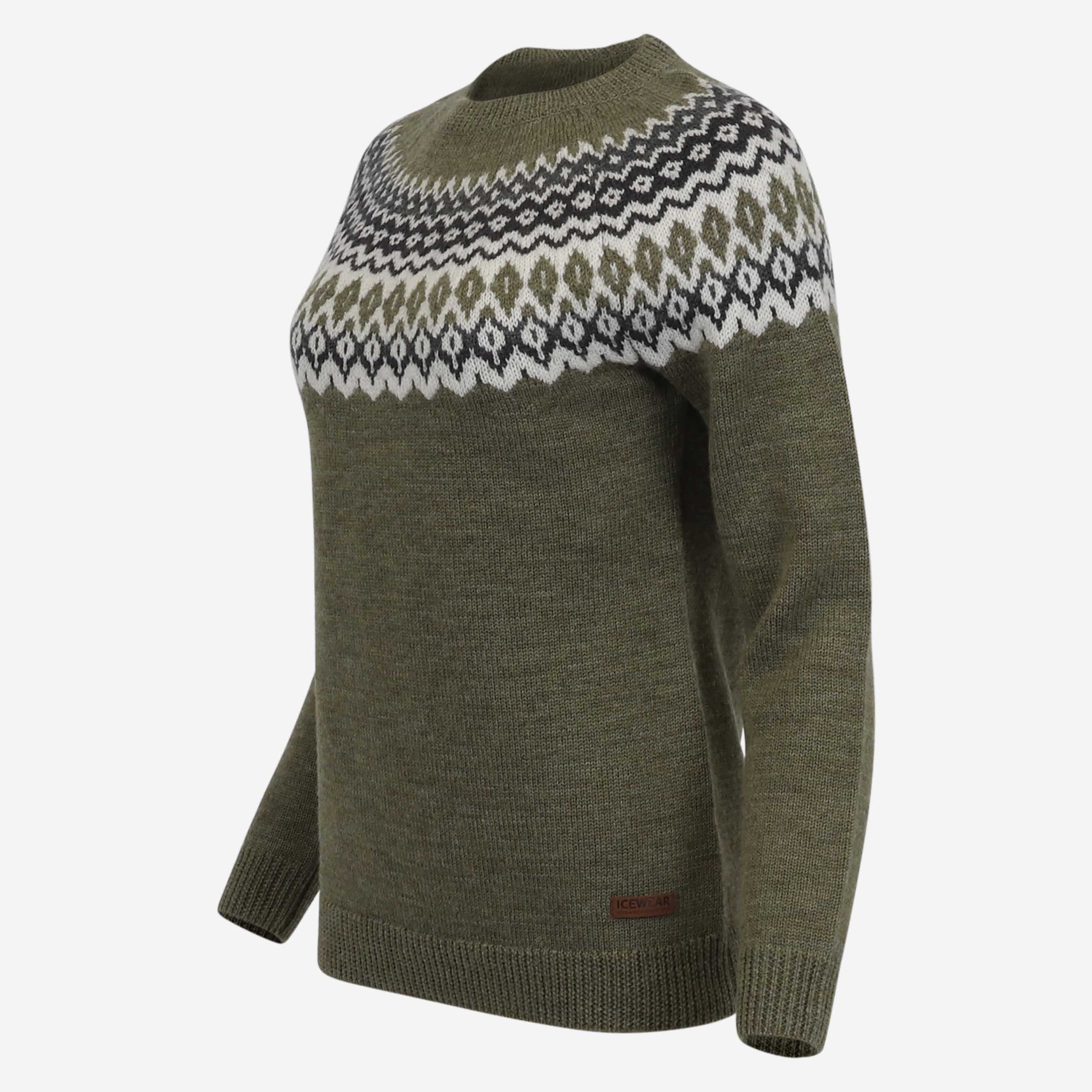 Ásta merino womens Nordic knit sweater