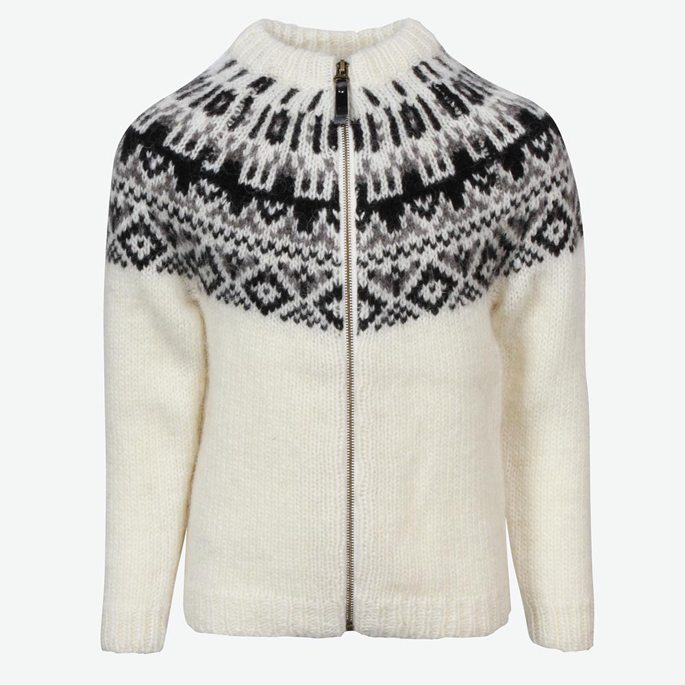 Elmar children´s wool sweater with zip