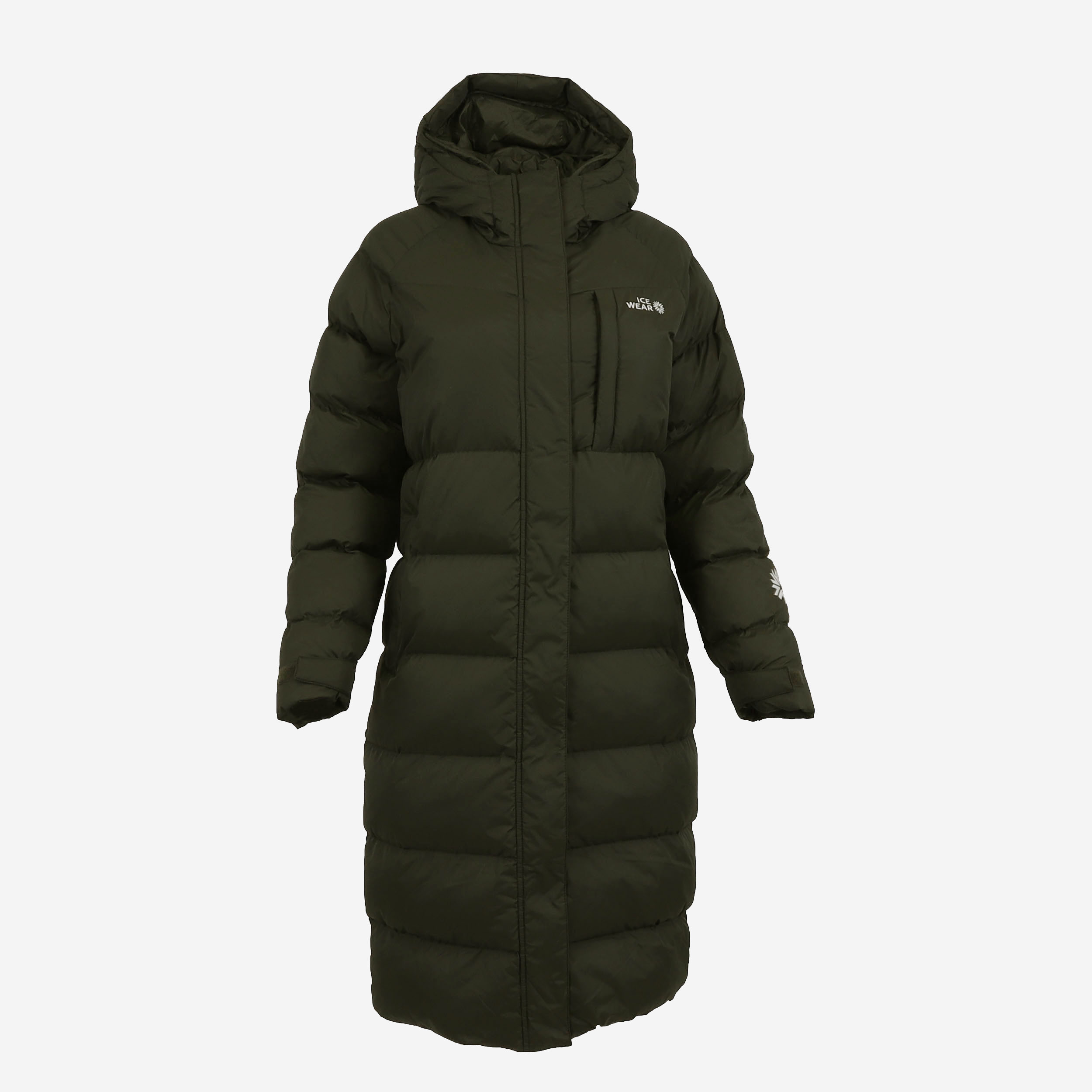 Fífa long down coat for Iceland