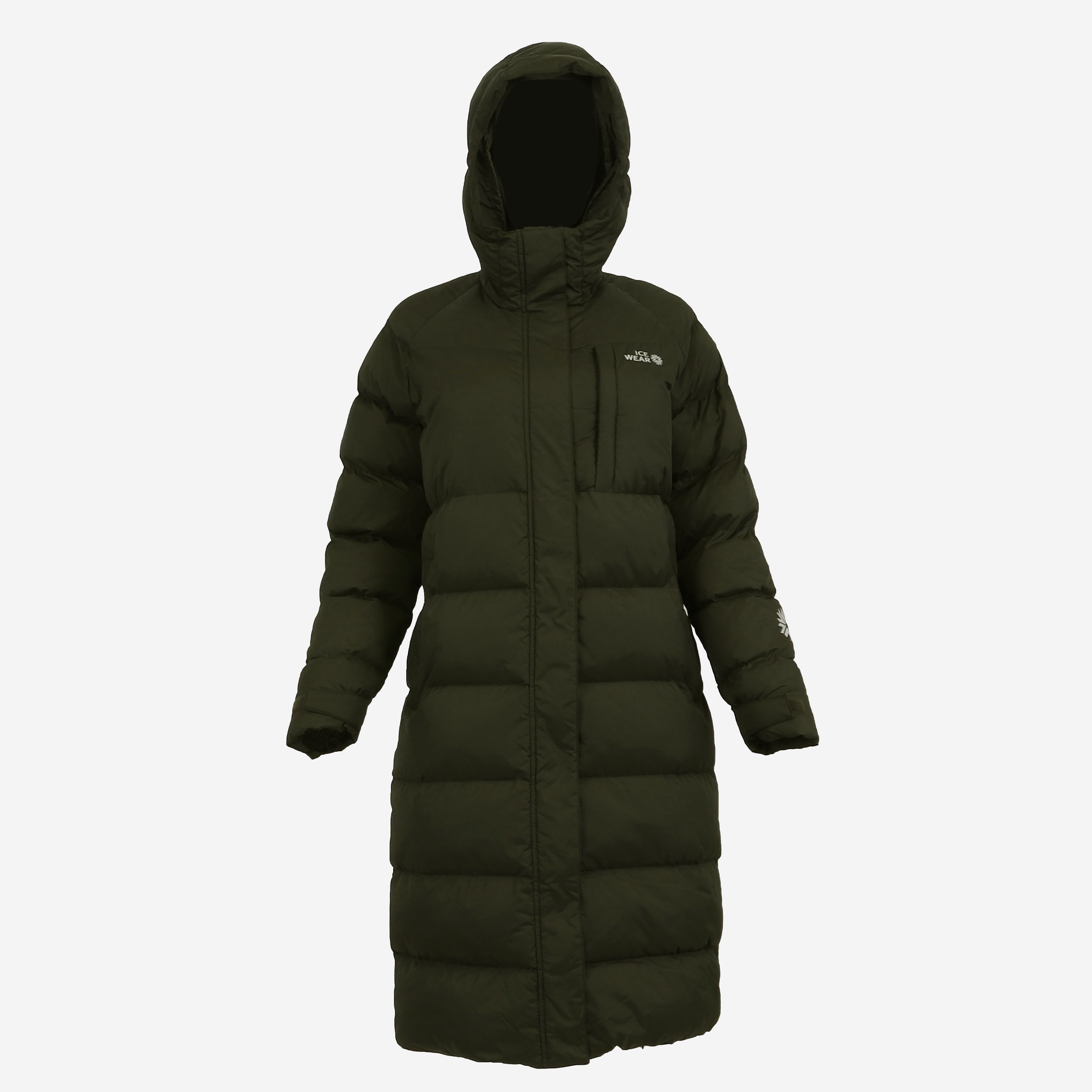 Fífa long down coat for Iceland