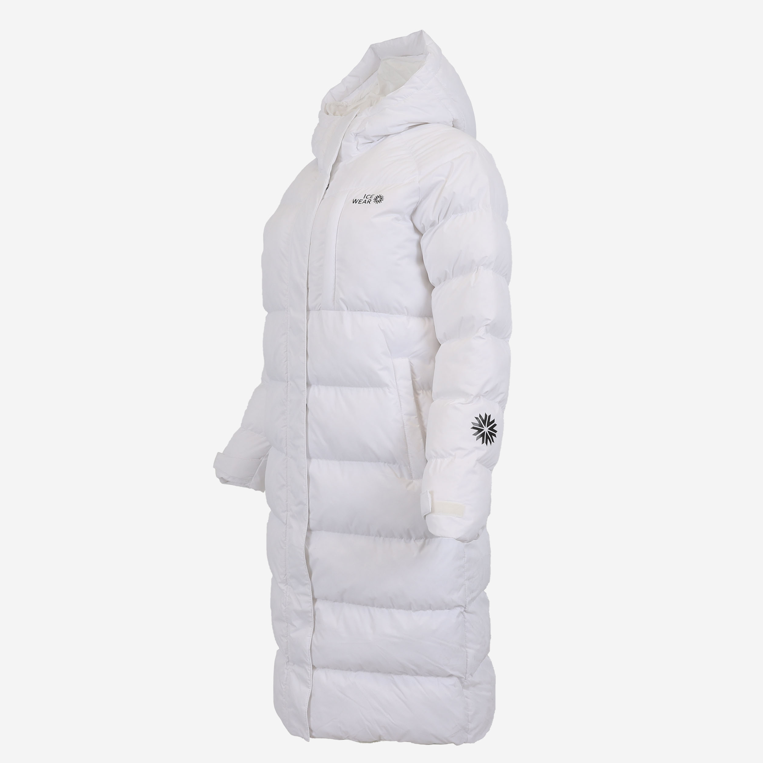 Fífa long down coat for Iceland