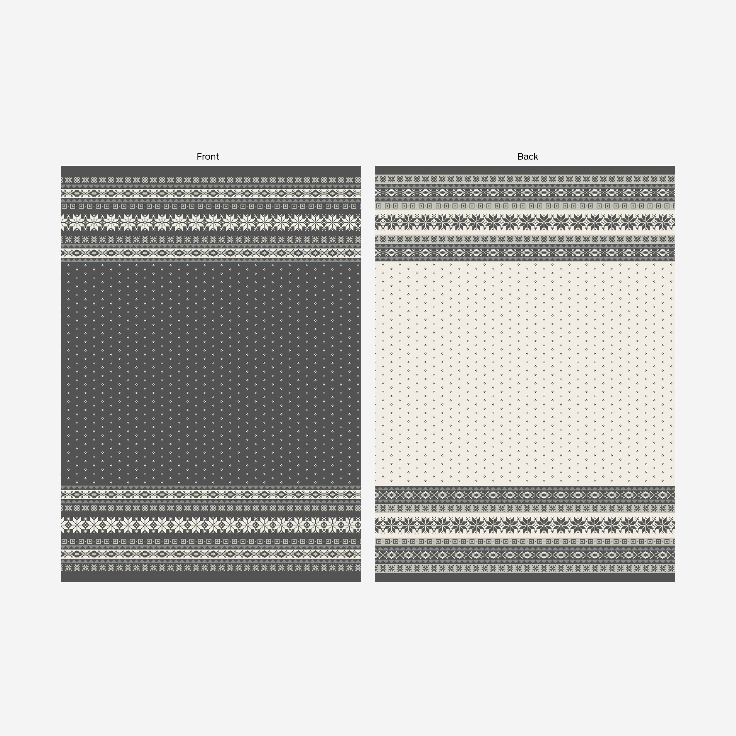 Frostrós Scandinavian design wool blanket 