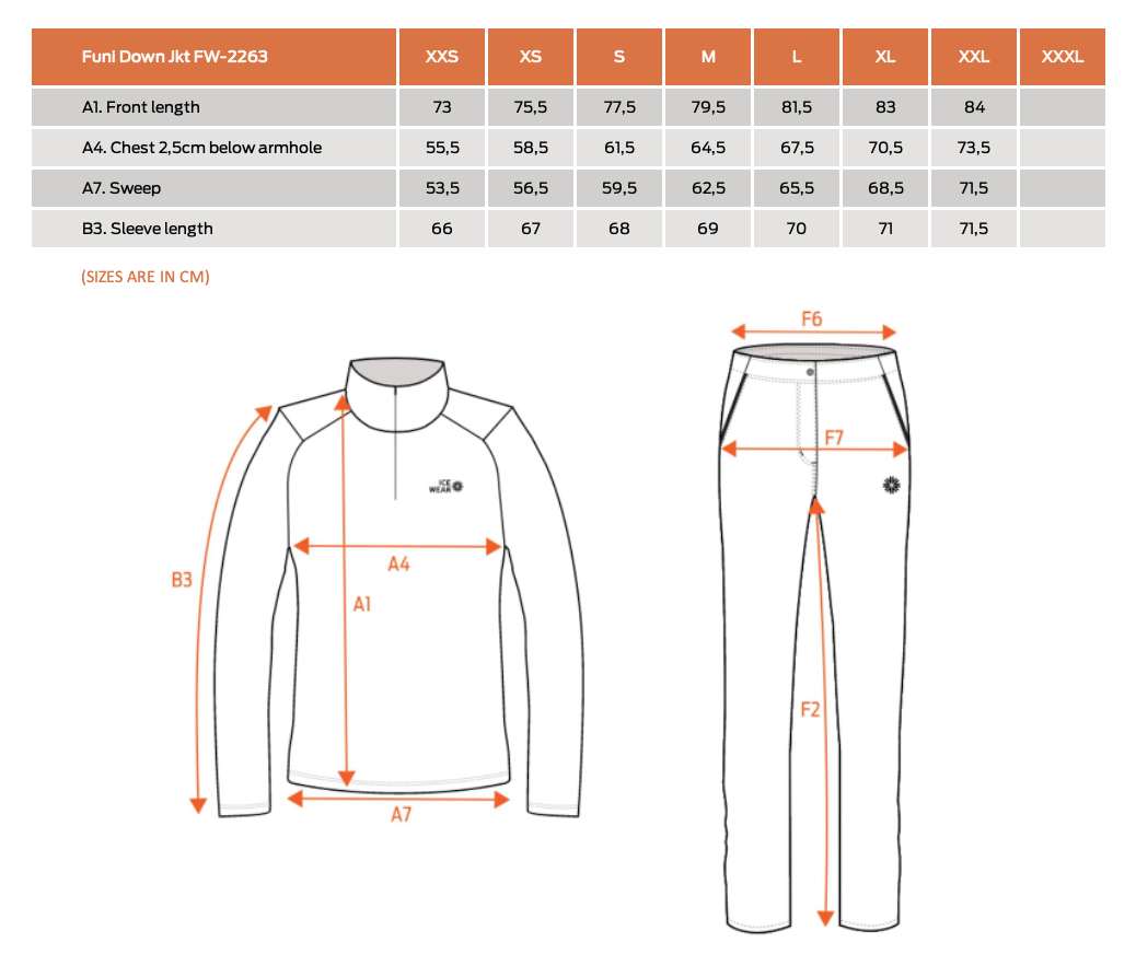 Funi Windproof puffer jacket for Iceland