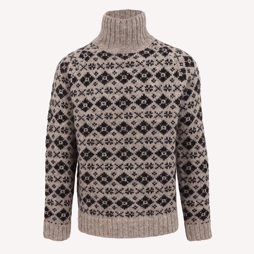 Gestur Turtleneck Wool Nordic Sweater