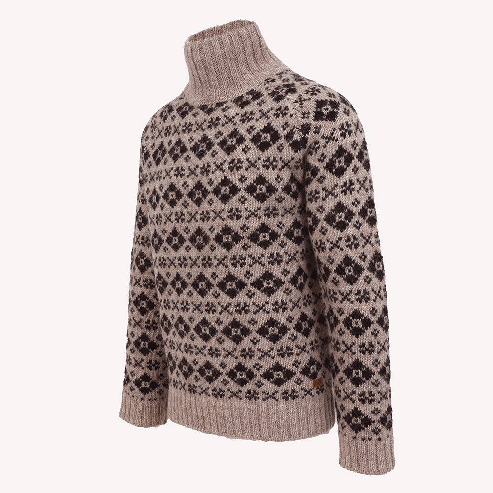 Gestur Turtleneck Wool Nordic Sweater