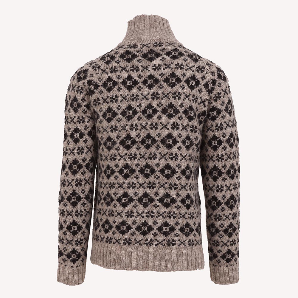 Gestur Turtleneck Wool Nordic Sweater