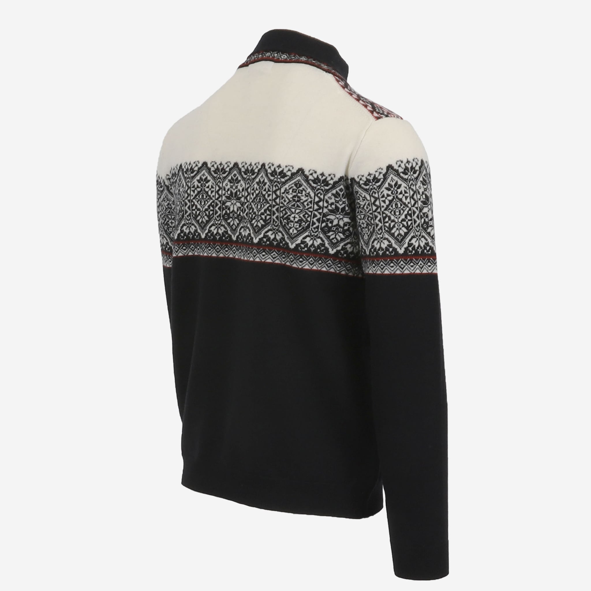 HAMAR hálfrennd merino peysa með norsku mynstri