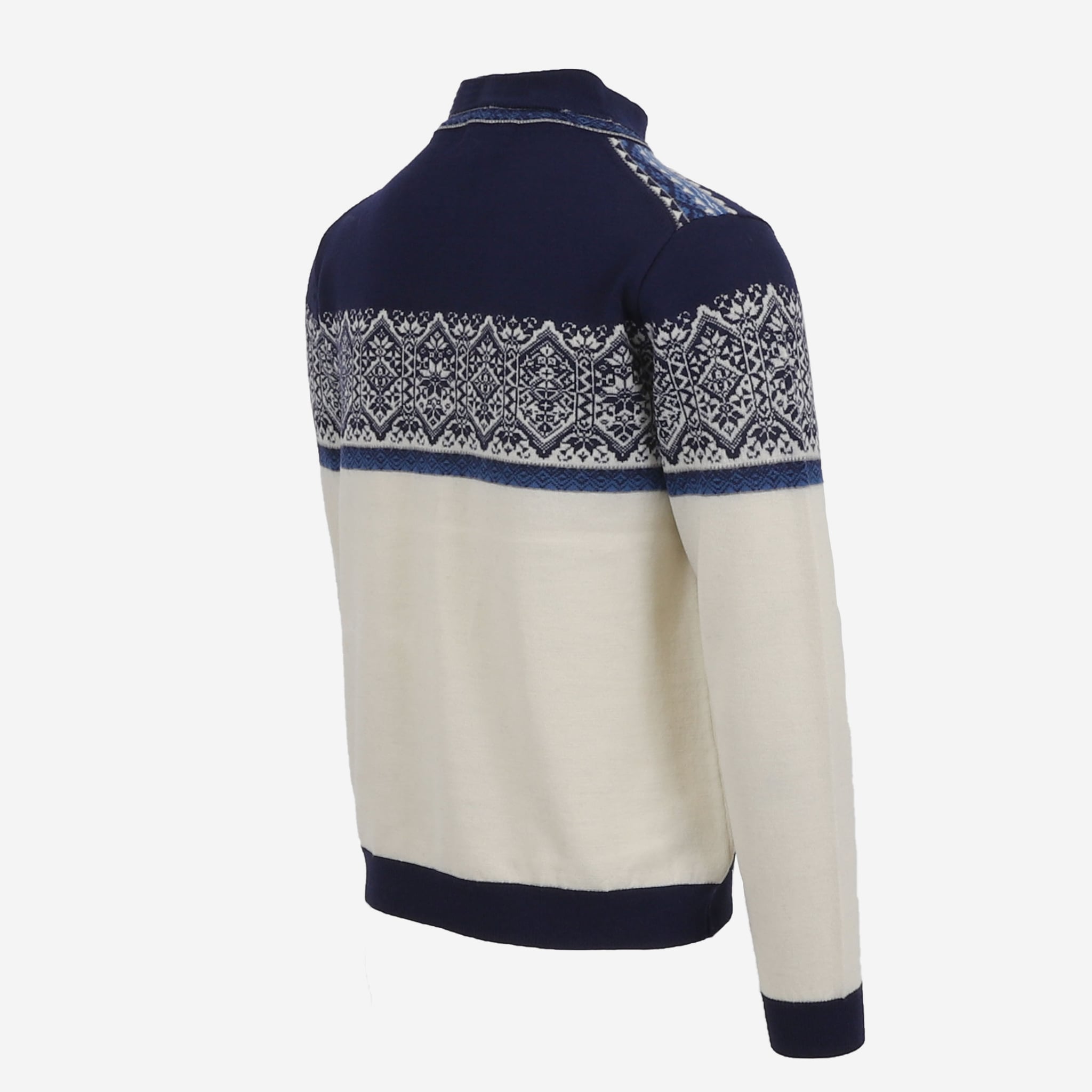 HAMAR hálfrennd merino peysa með norsku mynstri