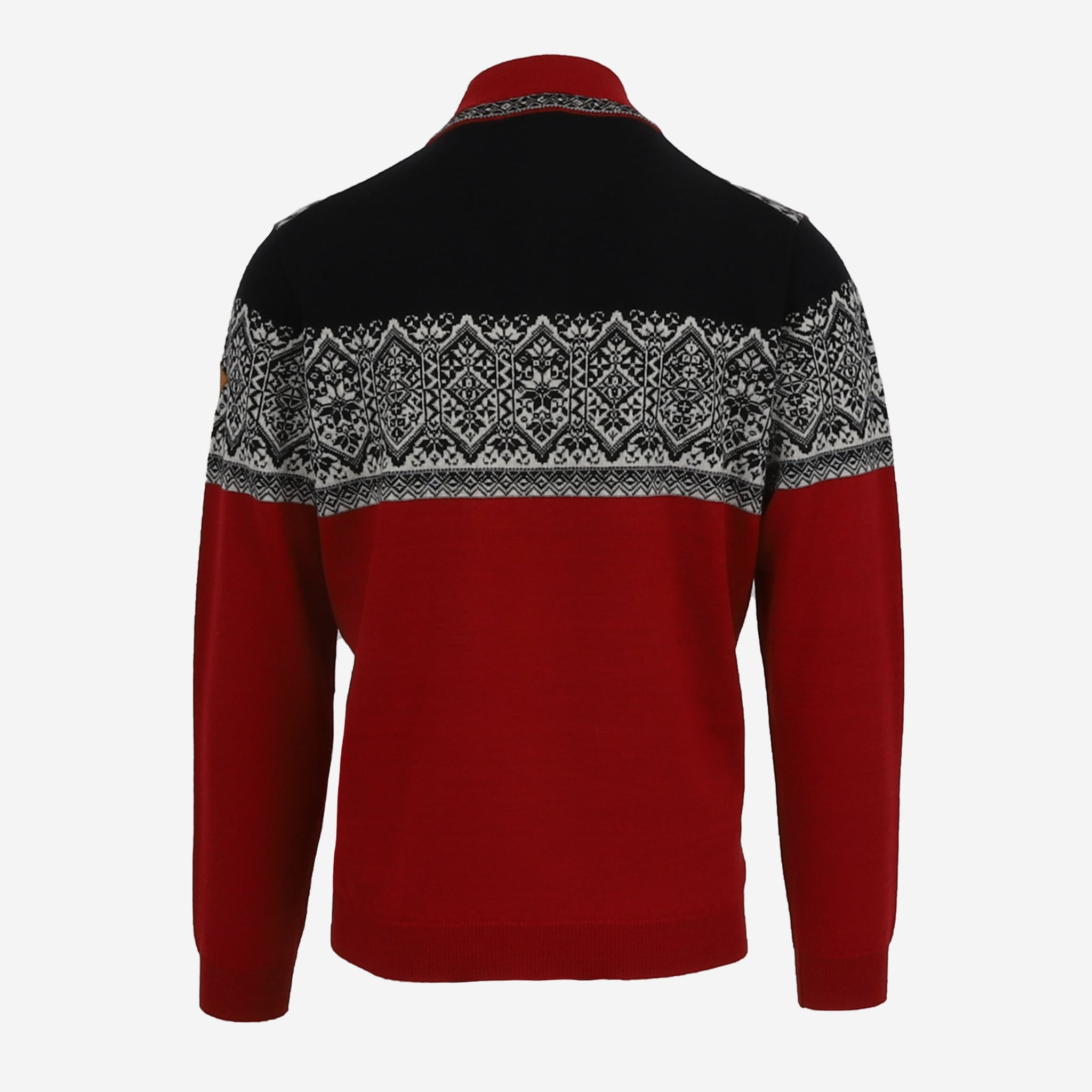 HAMAR hálfrennd merino peysa með norsku mynstri