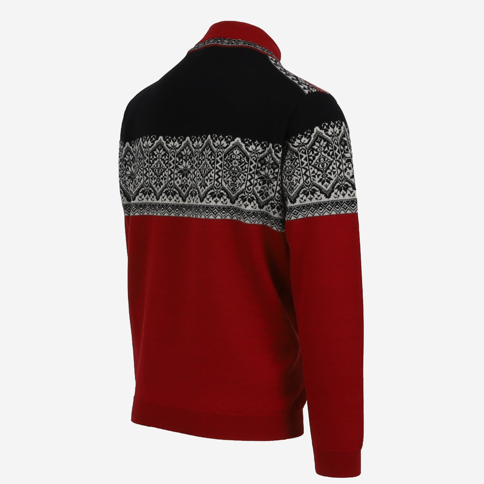 HAMAR hálfrennd merino peysa með norsku mynstri