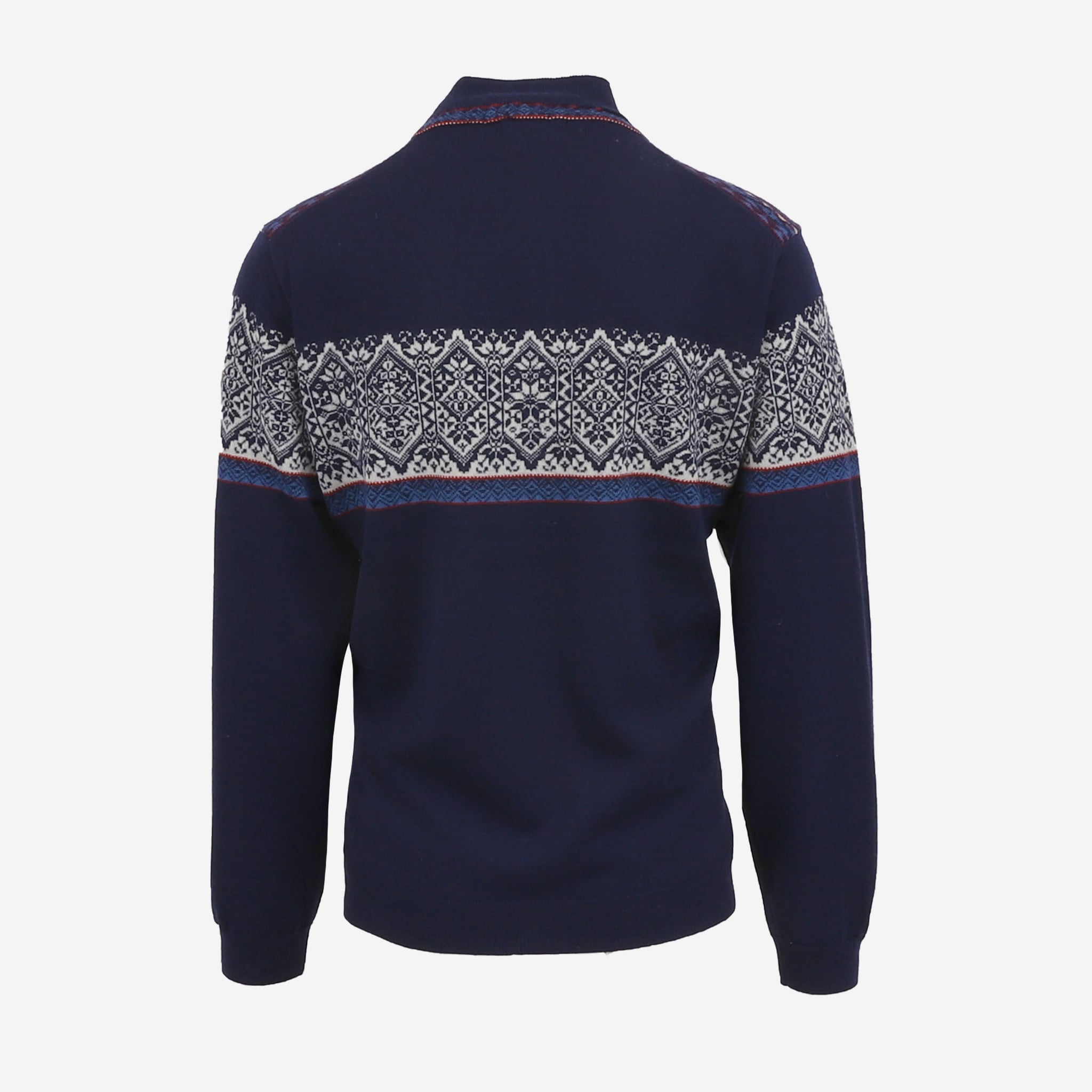 HAMAR hálfrennd merino peysa með norsku mynstri