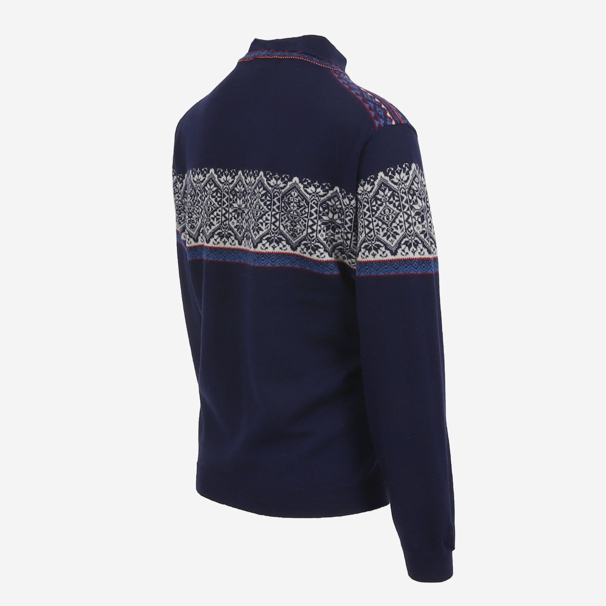HAMAR hálfrennd merino peysa með norsku mynstri