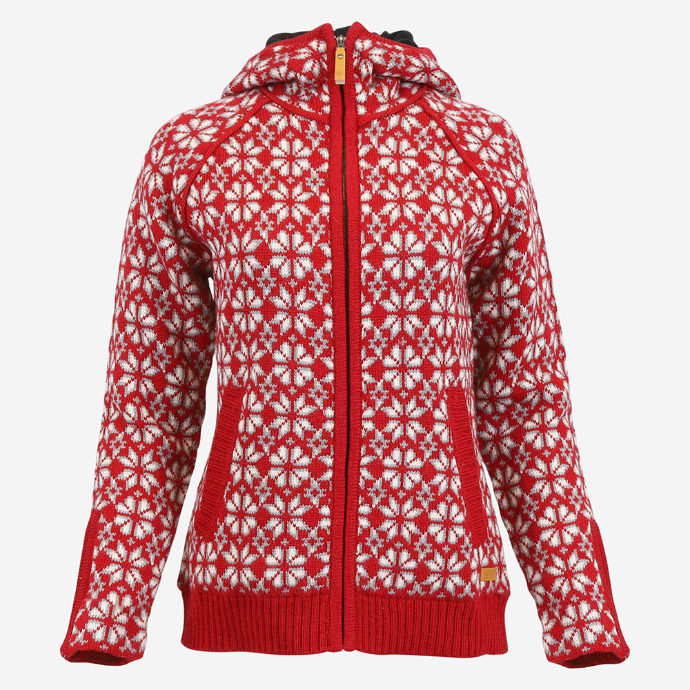 Helga Norwegian Lined Wool Sweater | Icewear