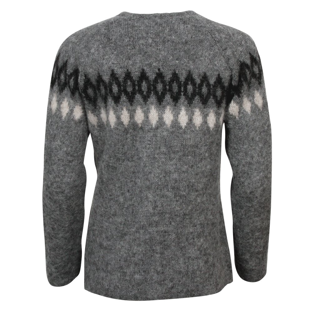 Hildur knitted Icelandic lopi wool sweater with zip