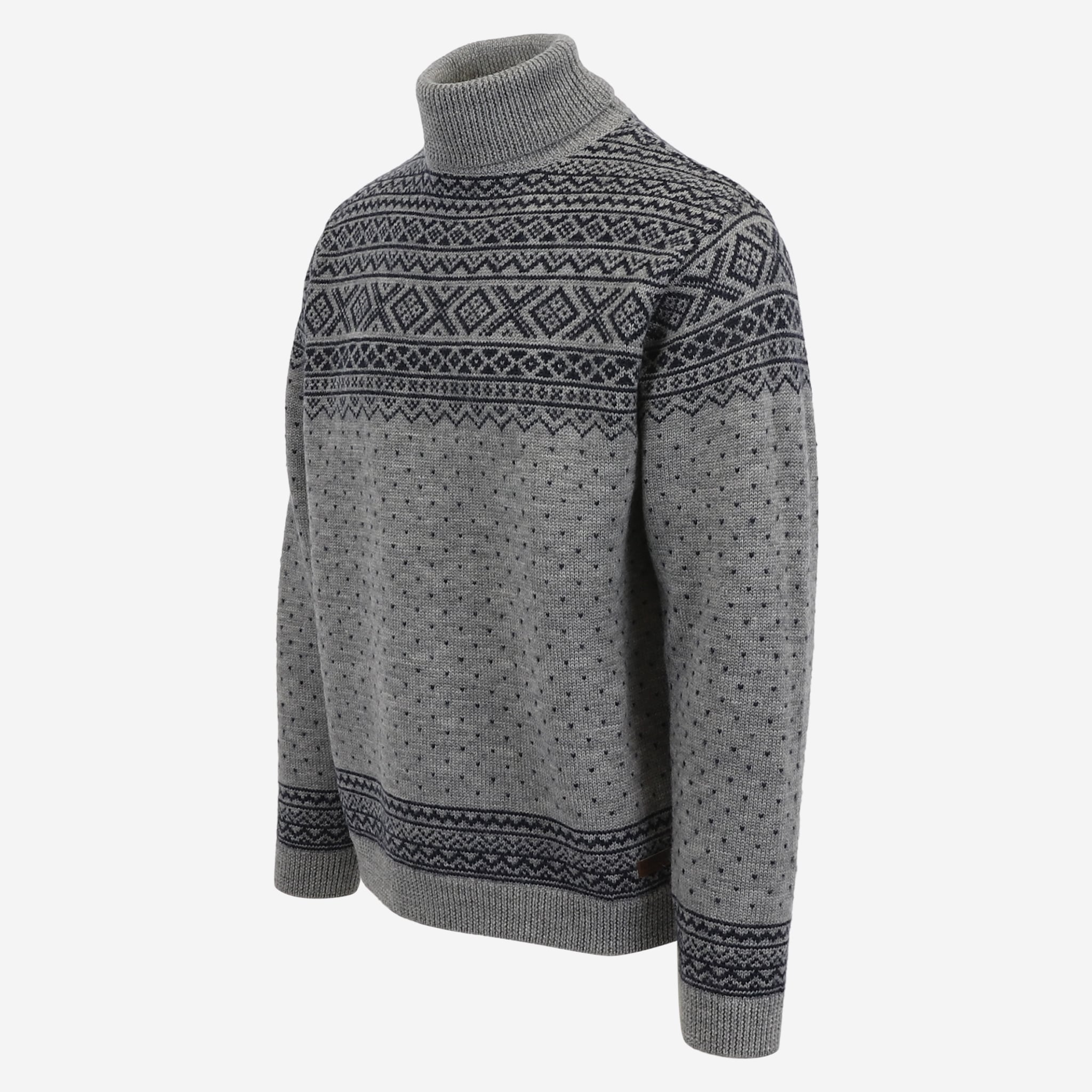 Hákon turtle neck merino Nordic sweater