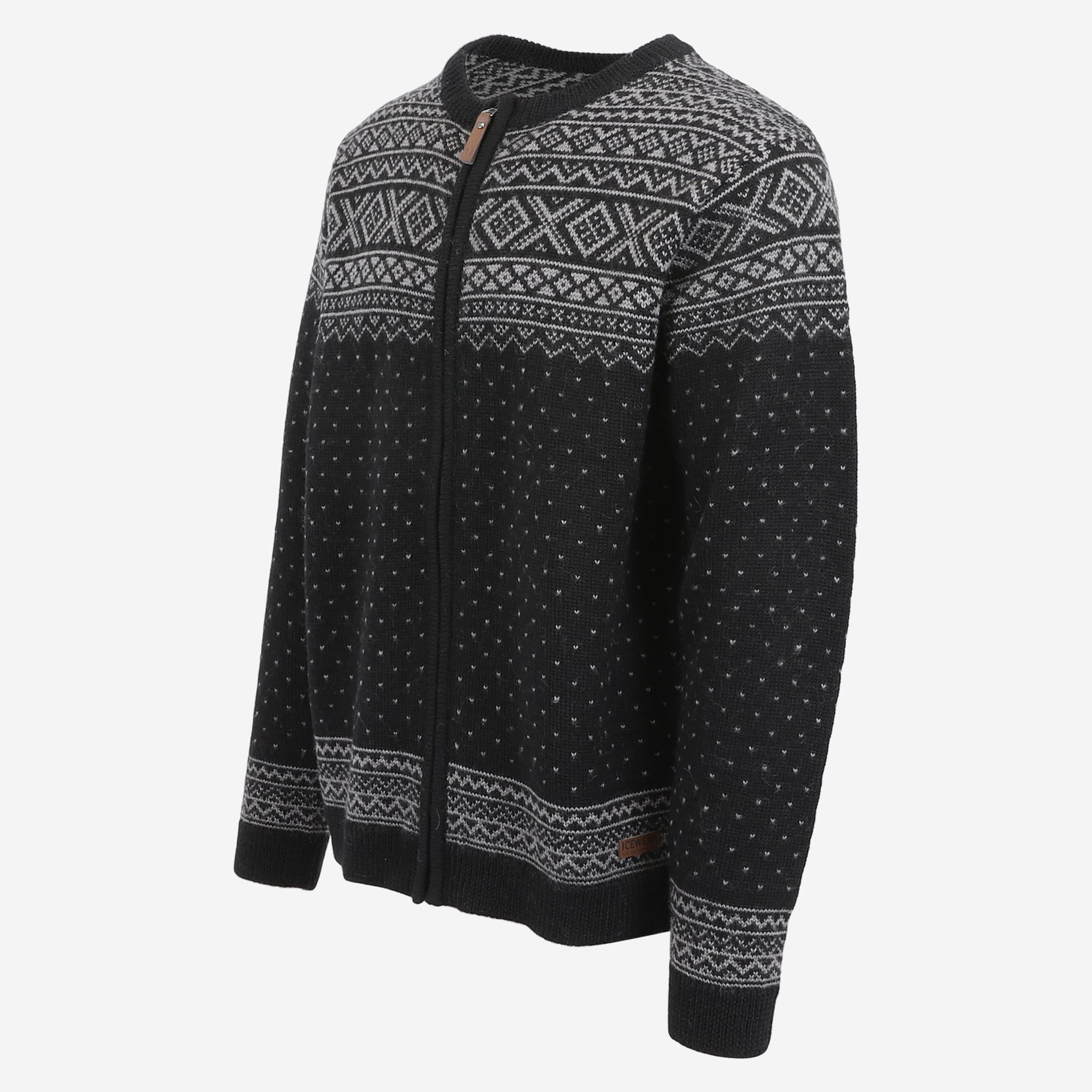 HÁKON rennd merino ullarpeysa