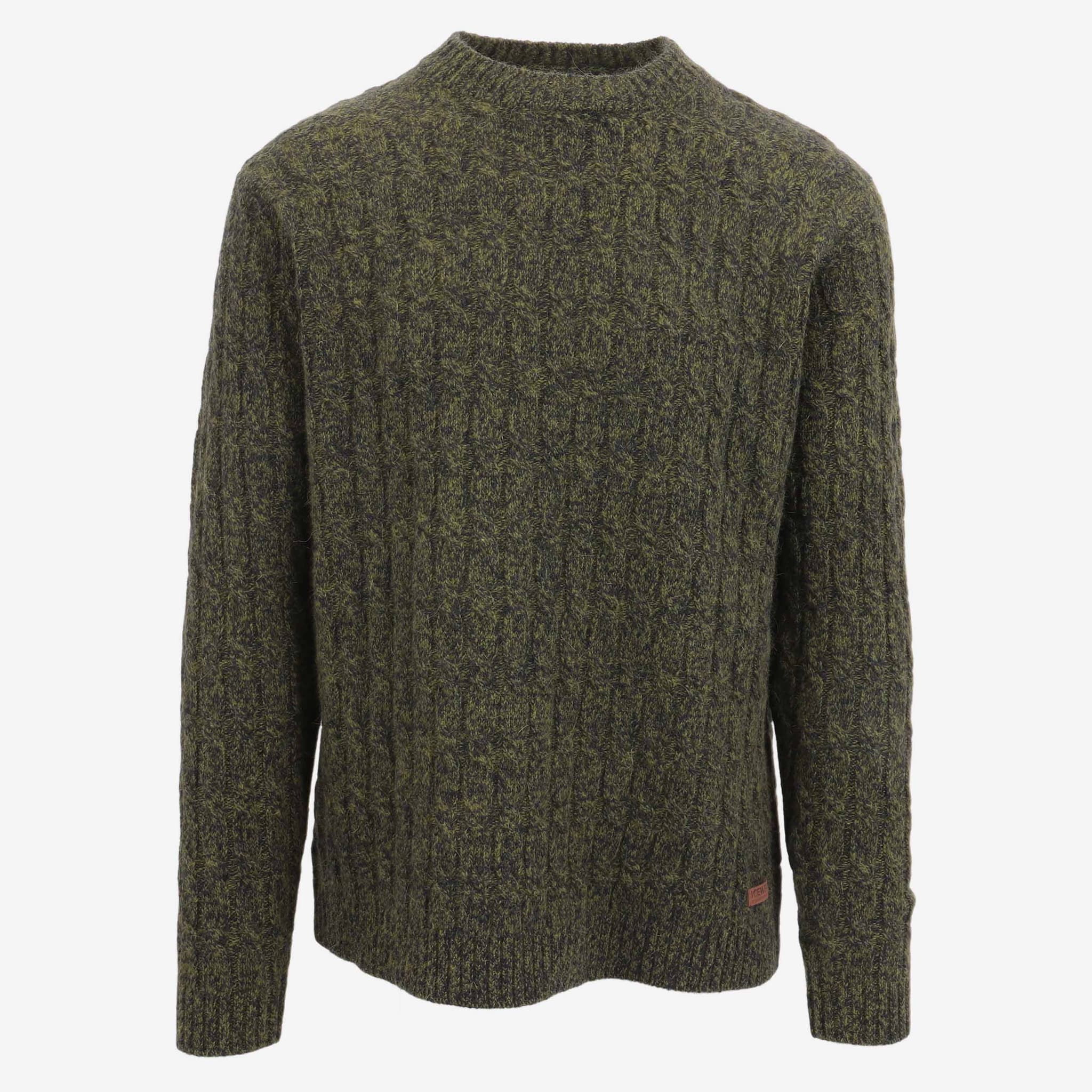 Hraunfjall cable knit wool sweater