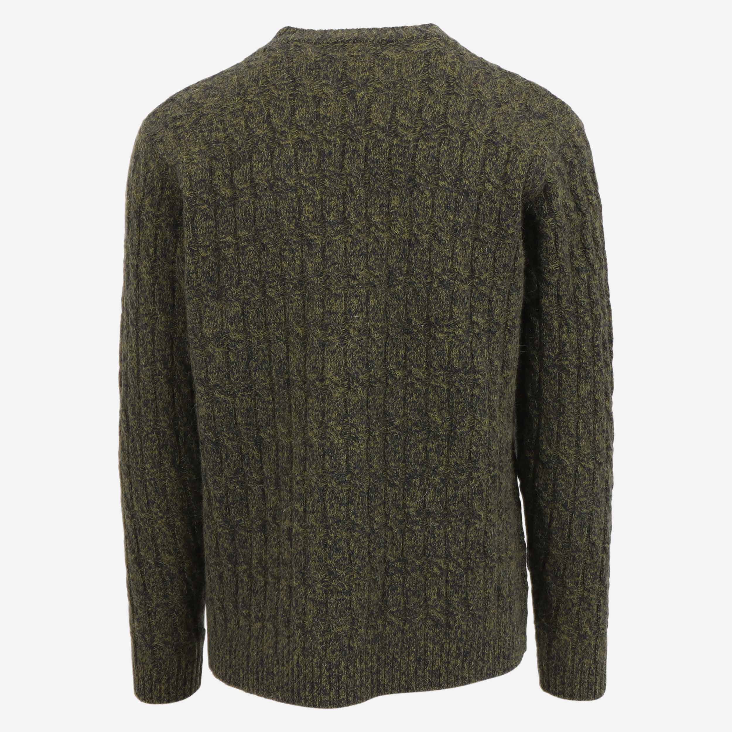 Hraunfjall cable knit wool sweater