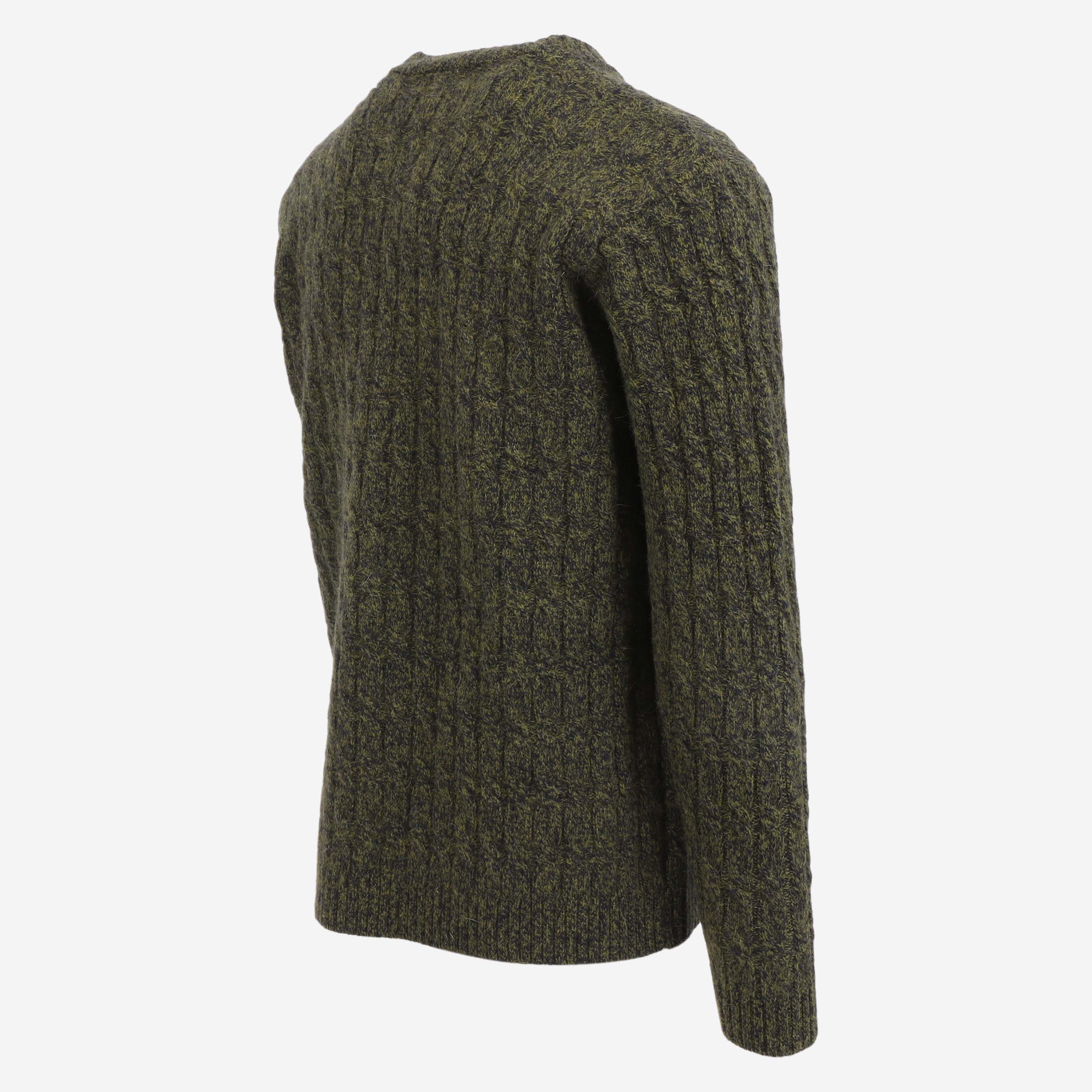 Hraunfjall cable knit wool sweater