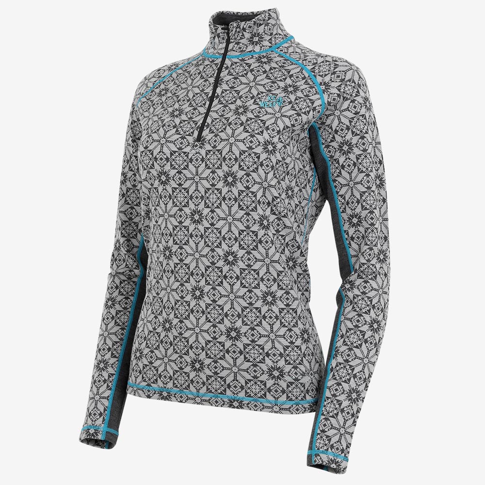 Hvítanes Womens Merino wool base layer