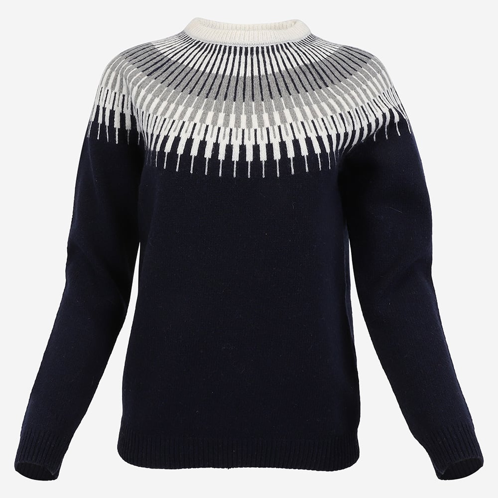 Minna wool sweater with Nordic design