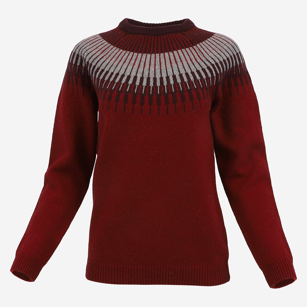 Minna wool sweater with Nordic design