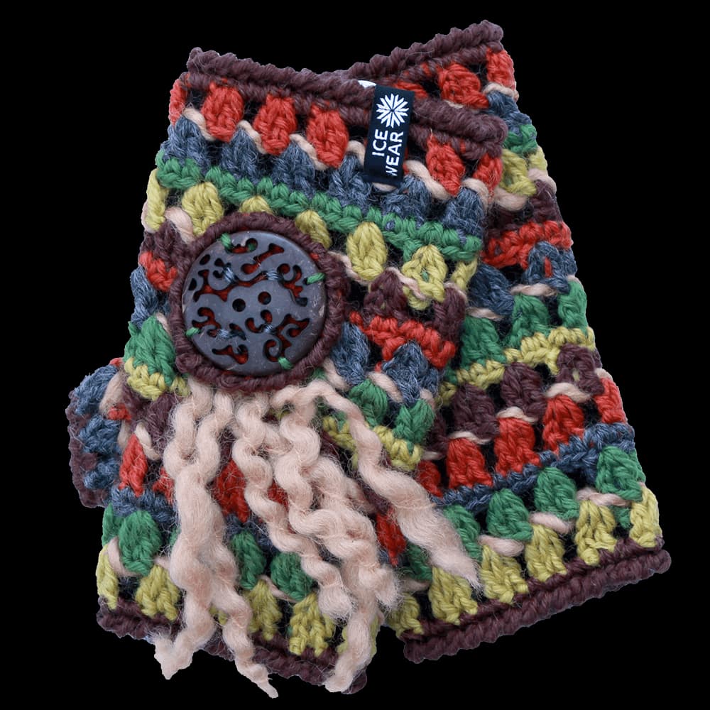 LAUFEY Hand crochet wool mittens