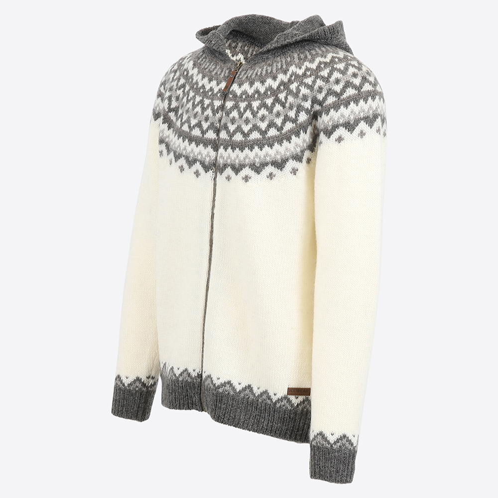 Skjaldbreiður hooded wool sweater