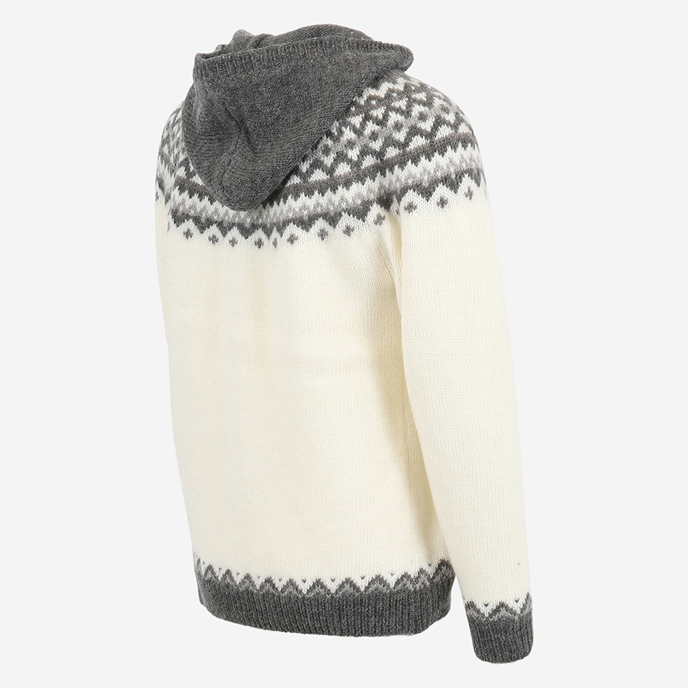 Skjaldbreiður hooded wool sweater