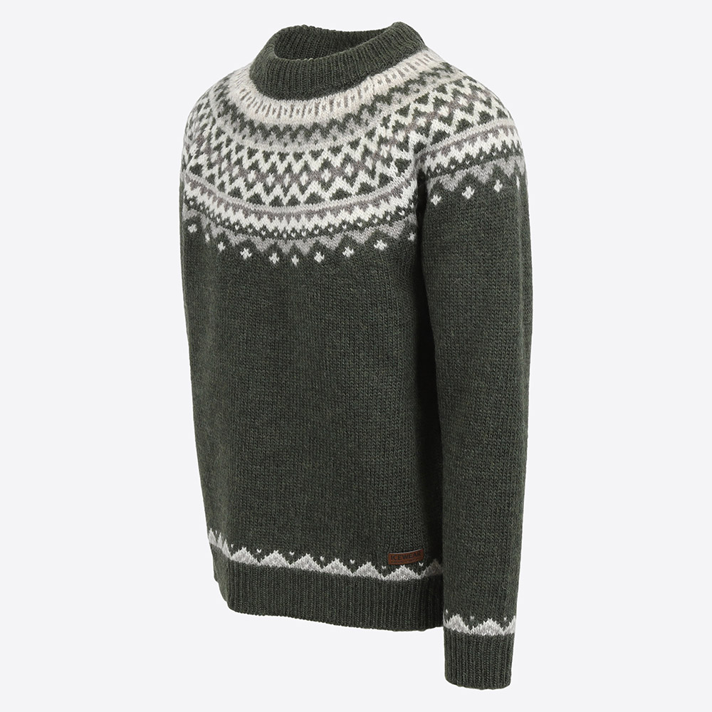Skjaldbreiður Icelandic pattern wool sweater