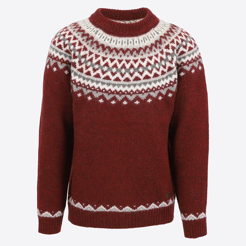 Skjaldbreiður Icelandic pattern wool sweater