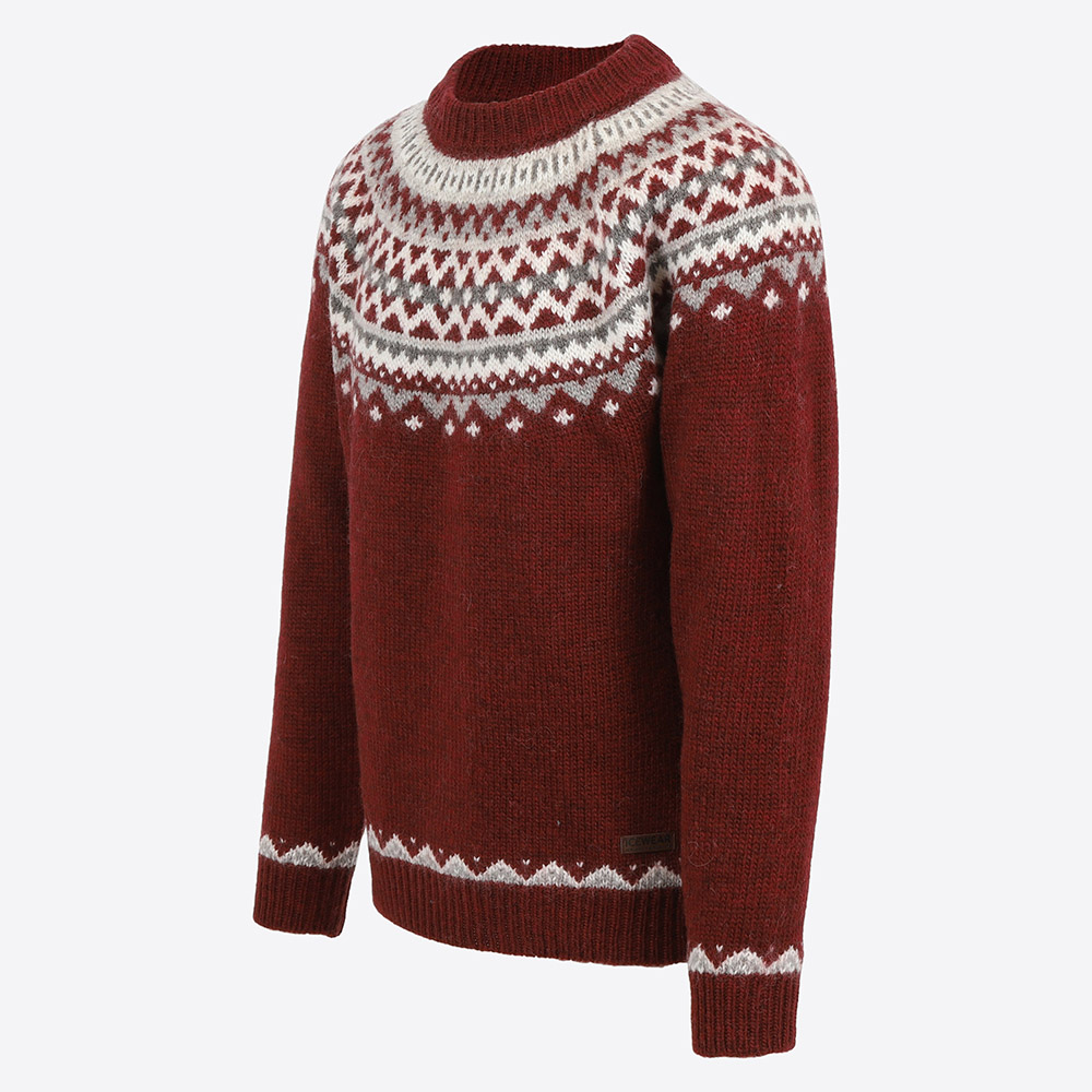 Skjaldbreiður Icelandic pattern wool sweater