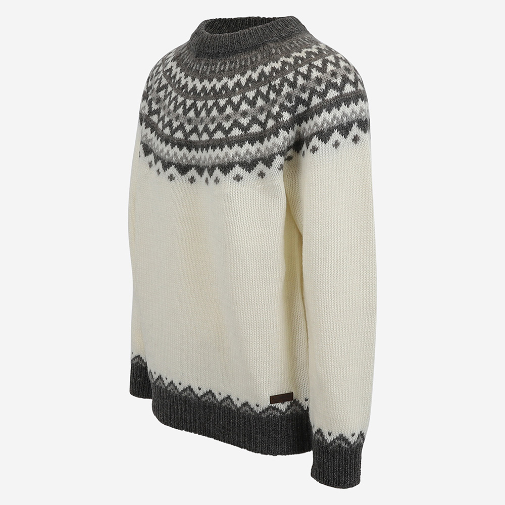 Skjaldbreiður Icelandic pattern wool sweater