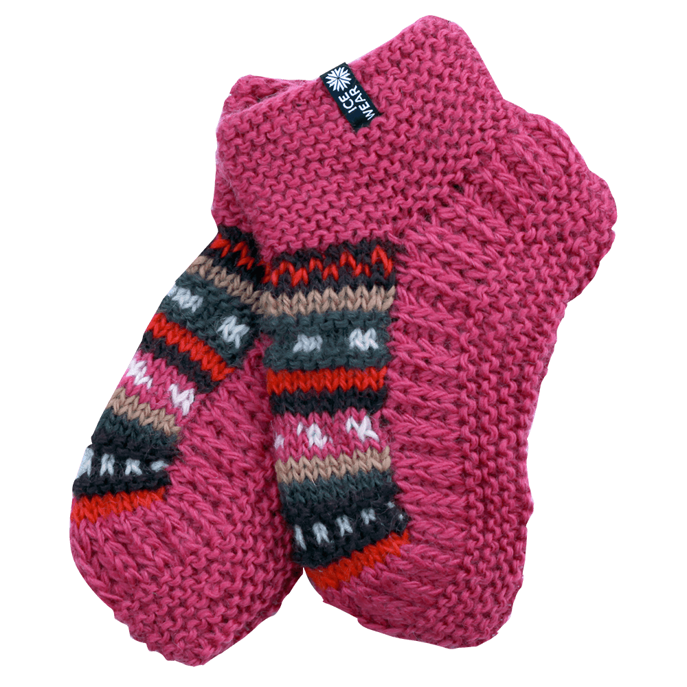Magney Chaussettes en laine tricotées main