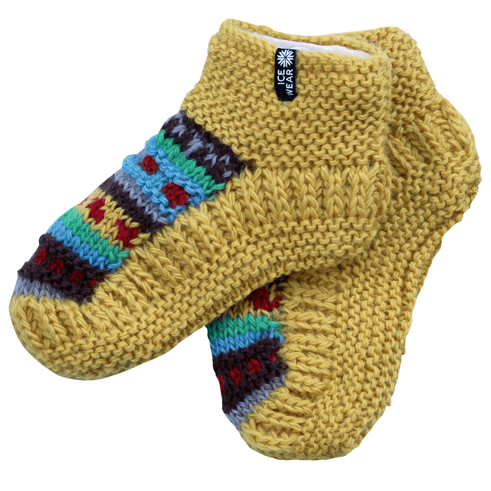 Magney Chaussettes en laine tricotées main
