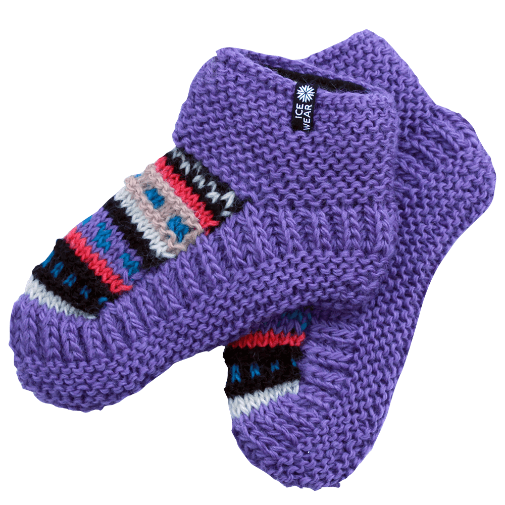 Magney Chaussettes en laine tricotées main