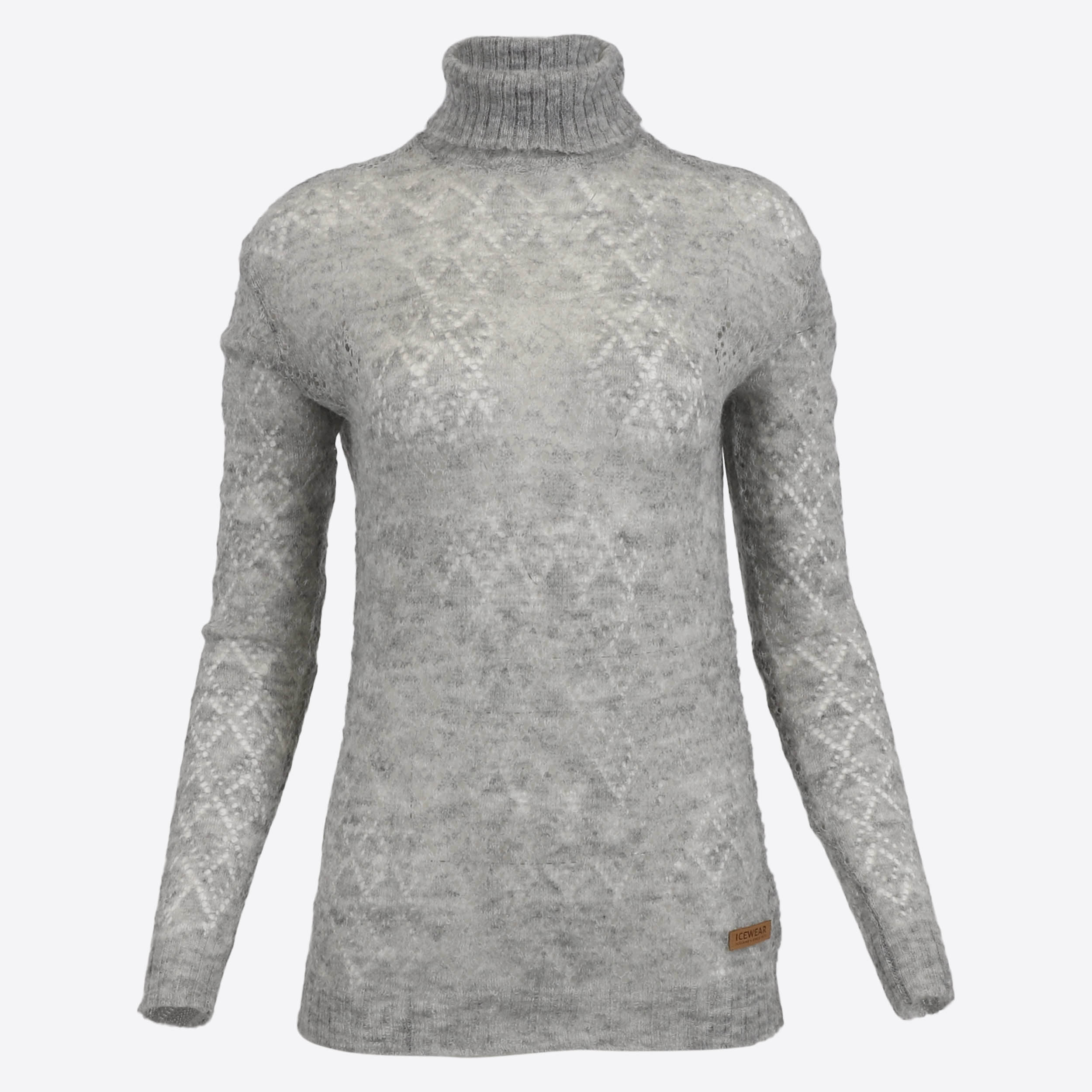 Móar knitted lace turtleneck sweater
