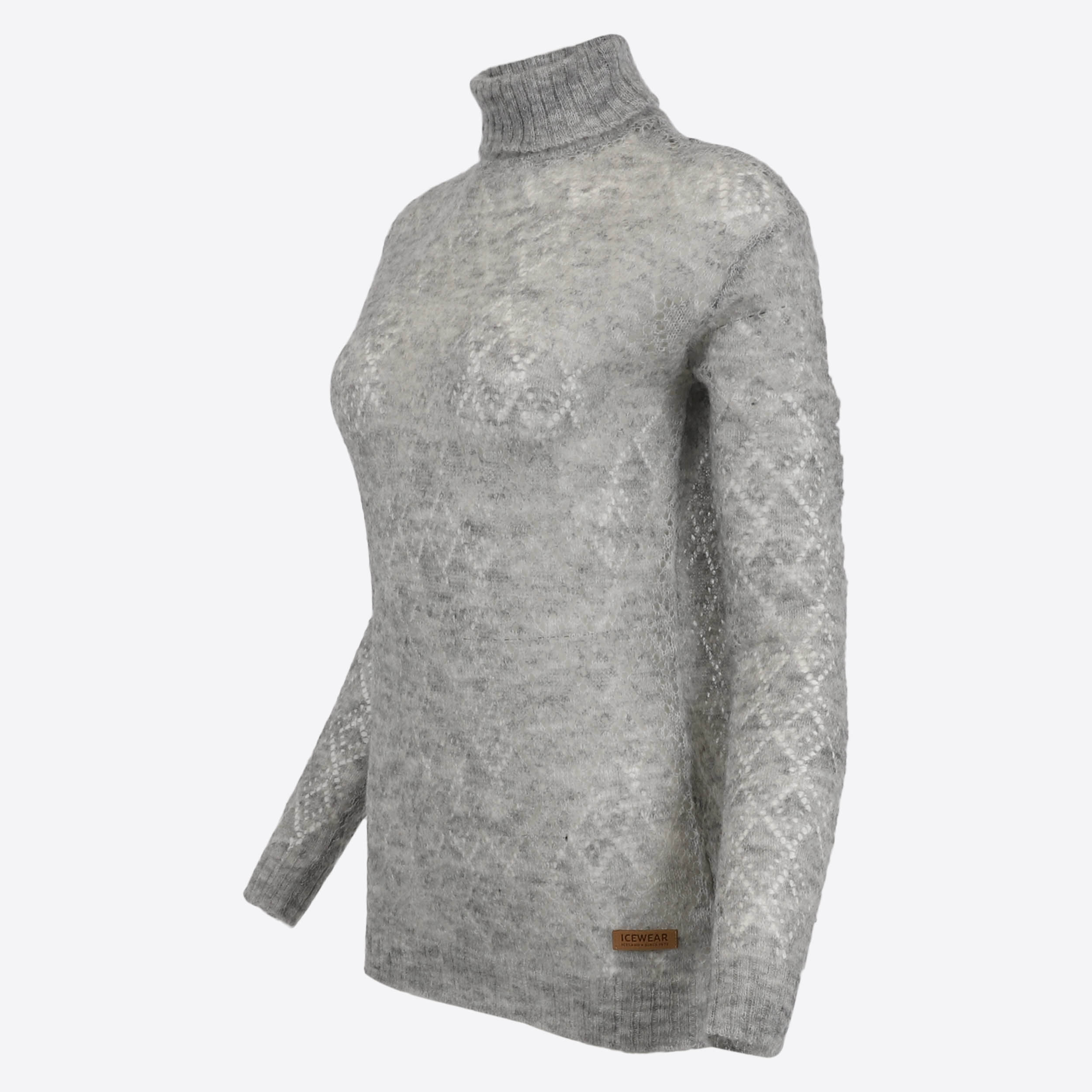 Móar knitted lace turtleneck sweater