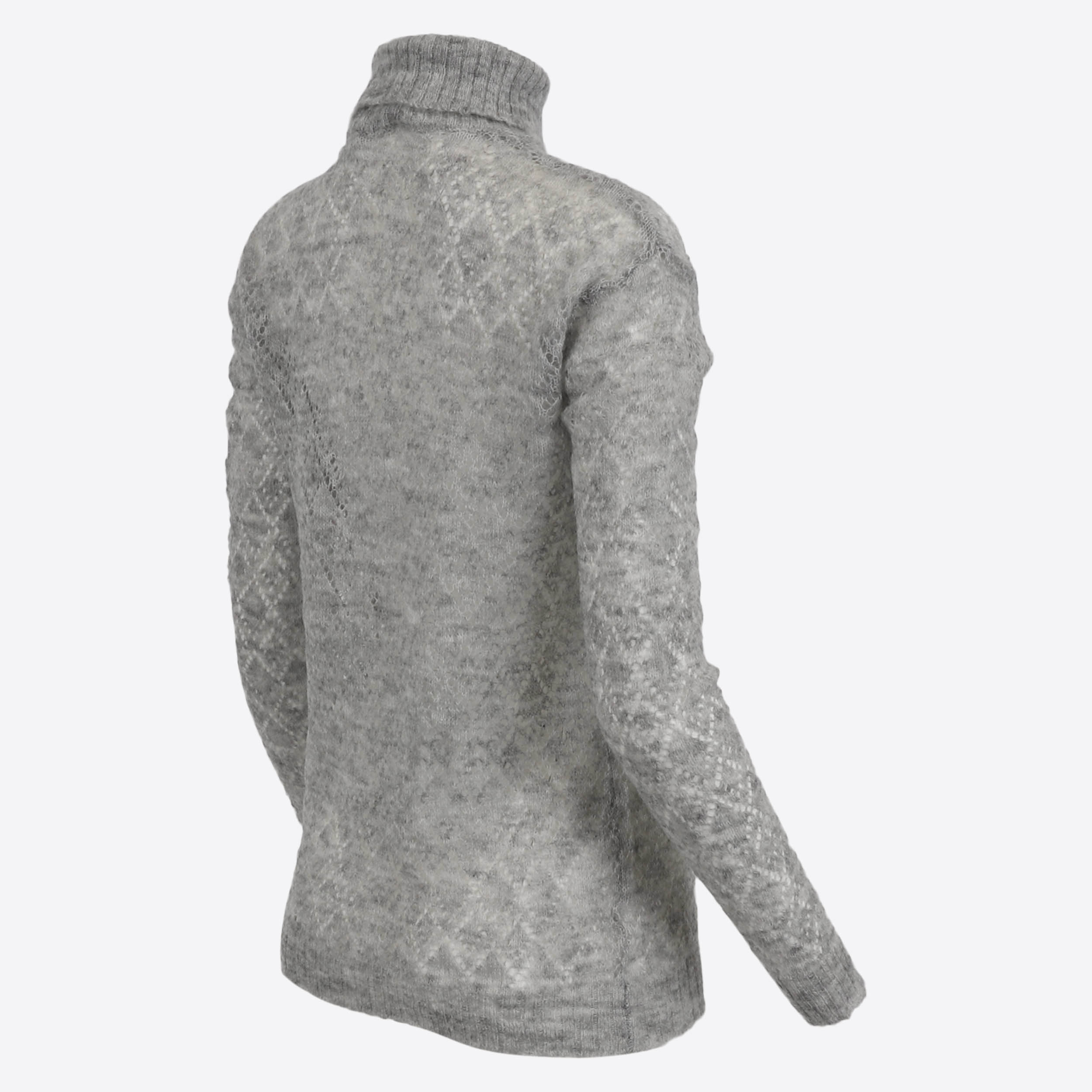 Móar knitted lace turtleneck sweater