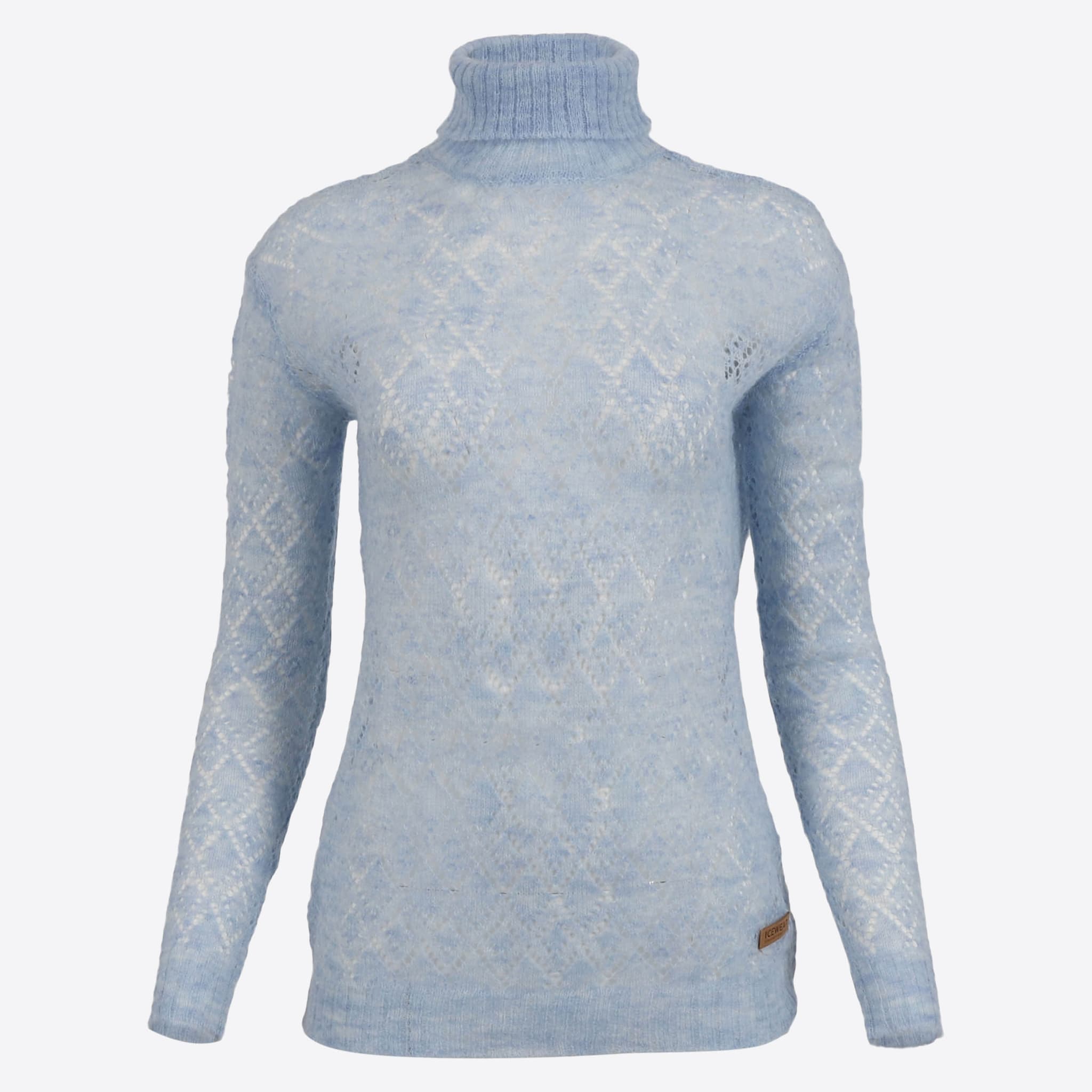 Móar knitted lace turtleneck sweater