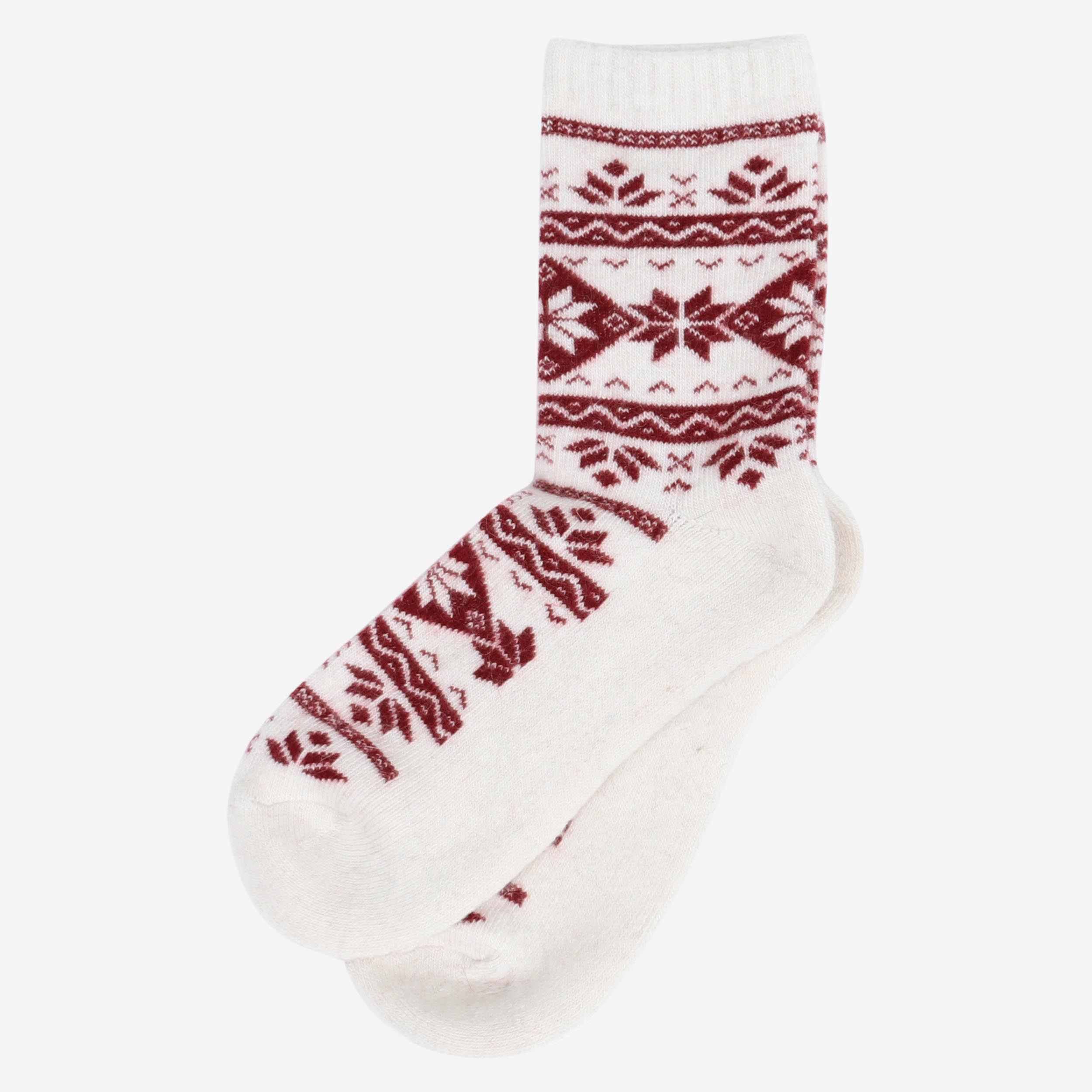 Loðmundur Angora-Socken im nordischen Stil