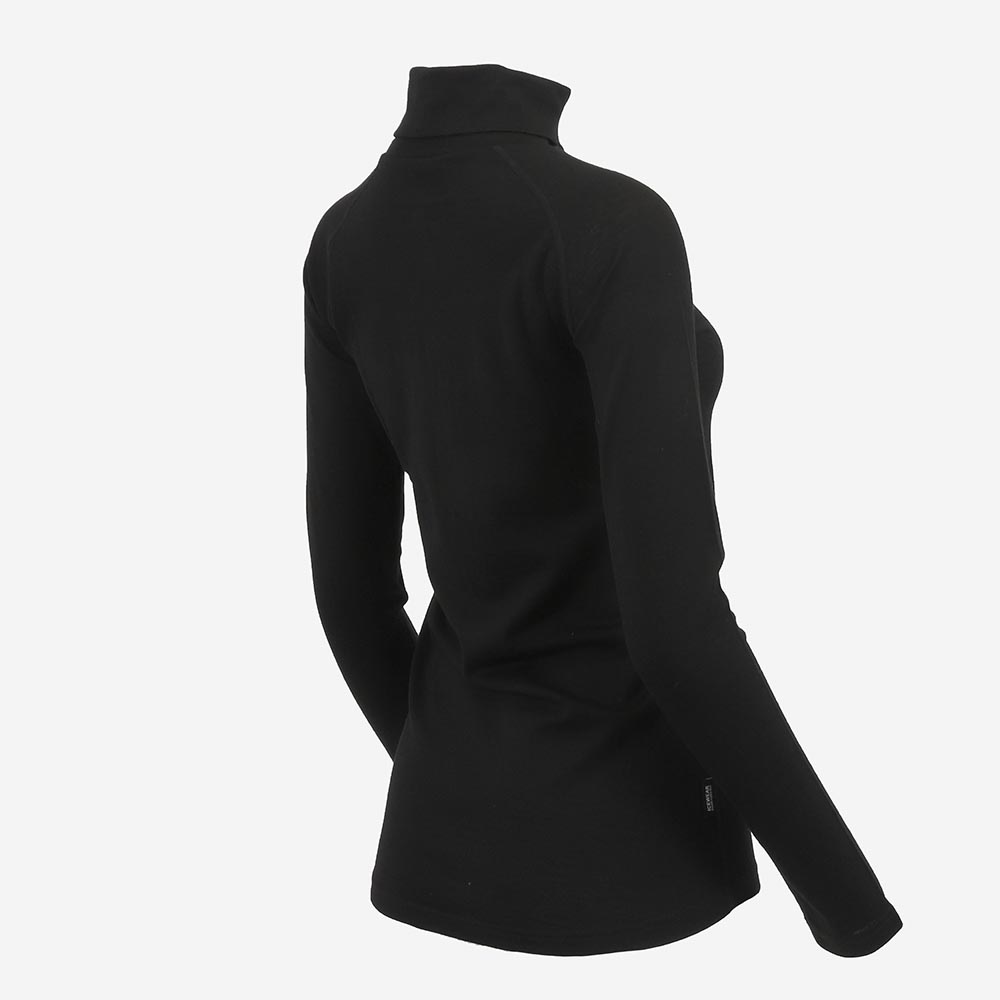 Svartanes womens merino wool turtle neck